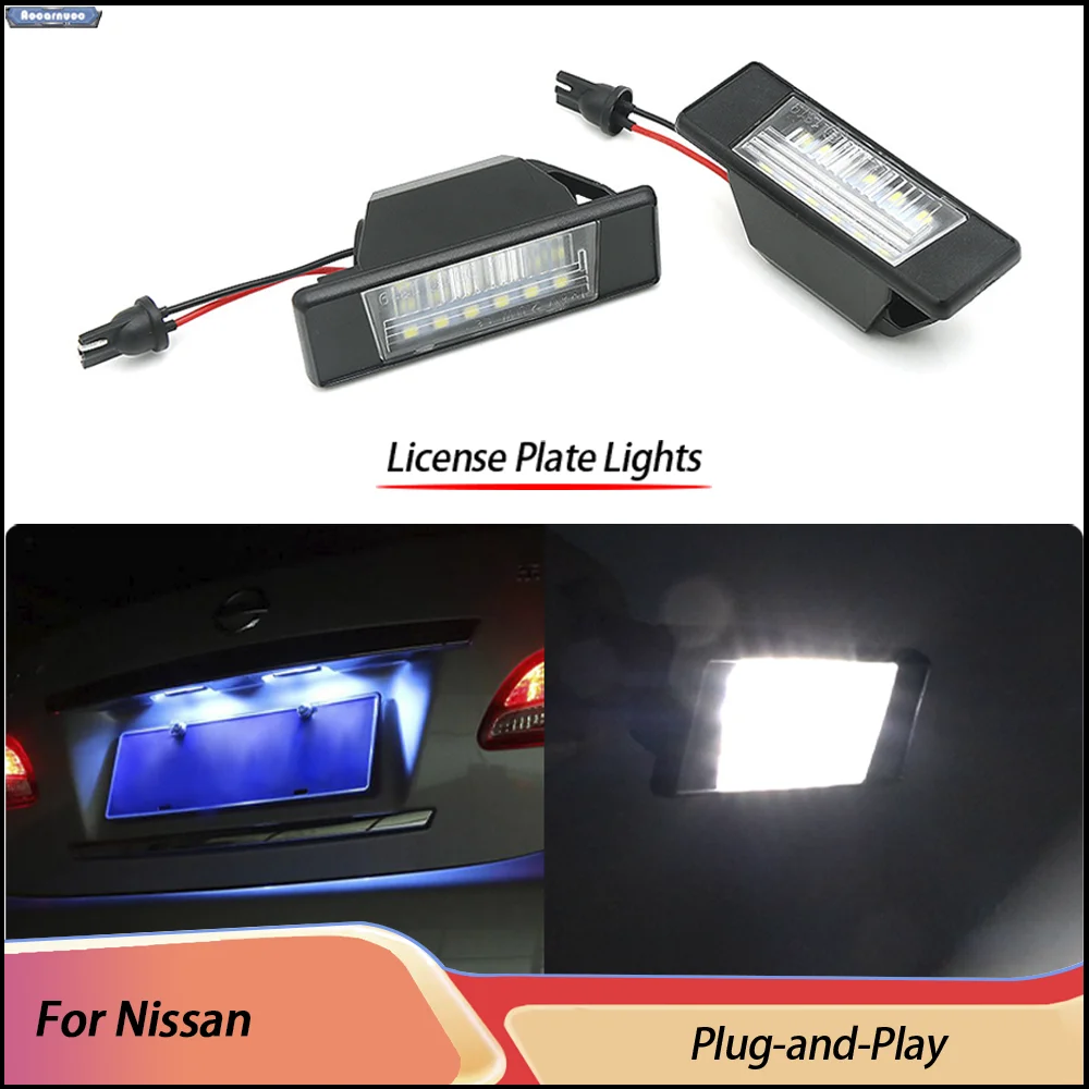 2Pcs 6000K White LED License Plate Lights For Nissan X-Trail Qashqai March Versa NV200 Rogue Sport
2Pcs 6000K White LED License Plate Lights For Nissan X-Trail Qashqai March Versa NV200 Rogue Sport