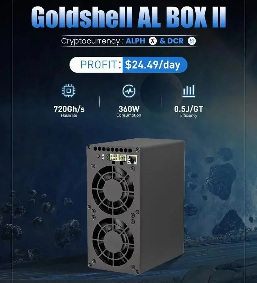 Оптовая цена Goldshell AL BOX II майнер ALPH хешрейт 720GH 360W Blake3 Alephium с блоком питания
Оптовая цена Goldshell AL BOX II майнер ALPH хешрейт 720GH 360W Blake3 Alephium с блоком питания