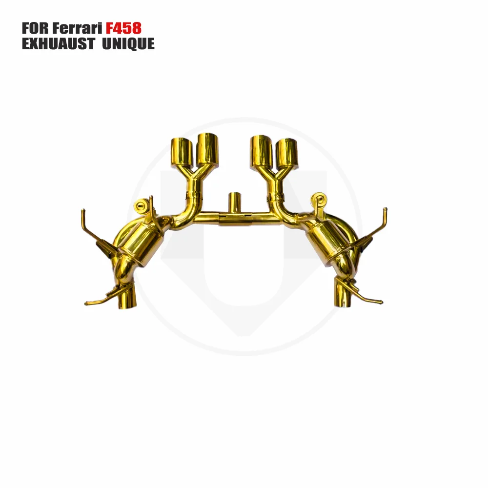 UNIQUE Titanium Alloy Exhaust Manifold Downpipe Is Suitable For Ferrari F458 Auto Modification Electronic Valve
UNIQUE Titanium Alloy Exhaust Manifold Downpipe Is Suitable For Ferrari F458 Auto Modification Electronic Valve