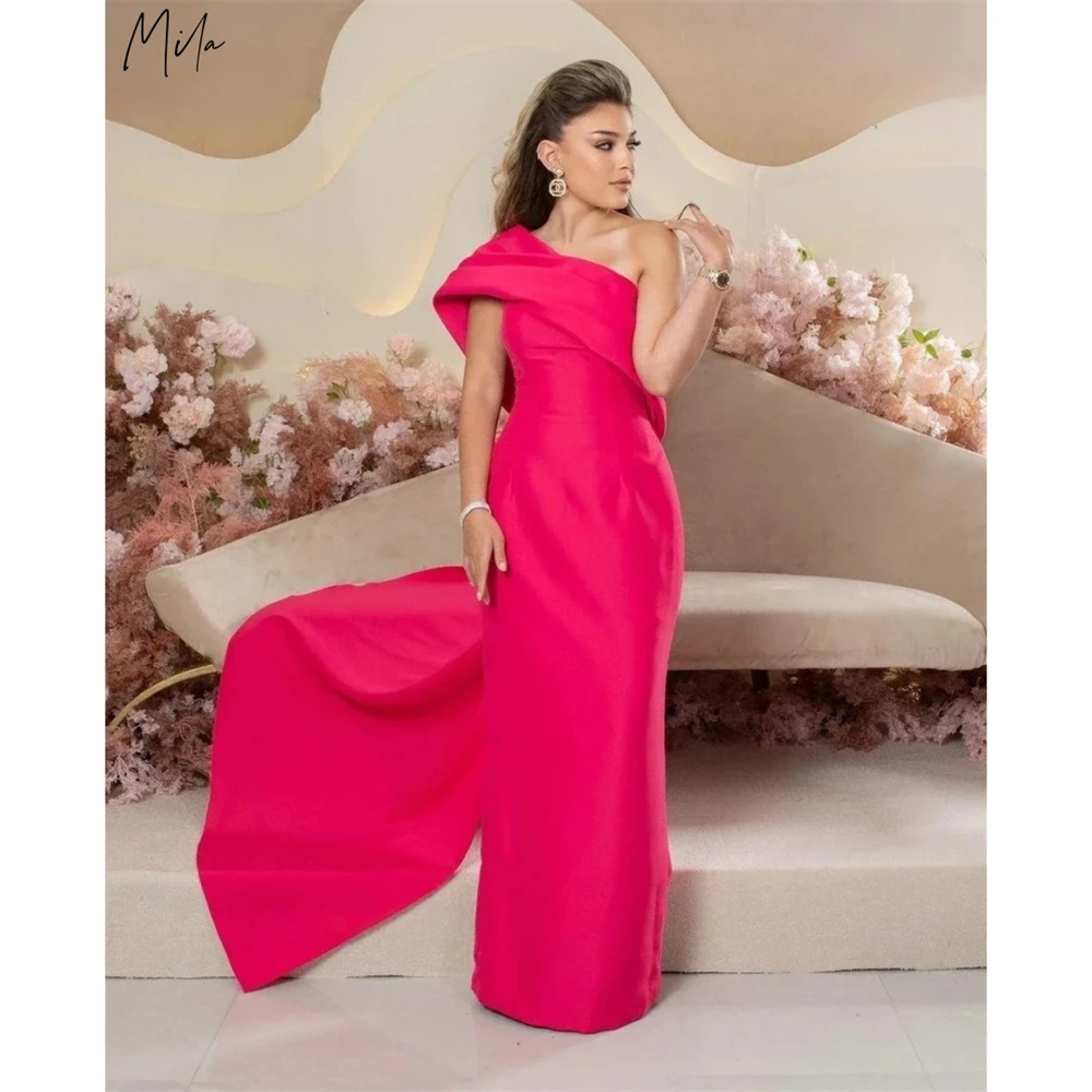 Mila Customized Magenta One Shoulder Simple Mermaid Prom Dress Sleeveless Formal Evening Floor-length Vestidos De Fiesta 2026
Mila Customized Magenta One Shoulder Simple Mermaid Prom Dress Sleeveless Formal Evening Floor-length Vestidos De Fiesta 2026