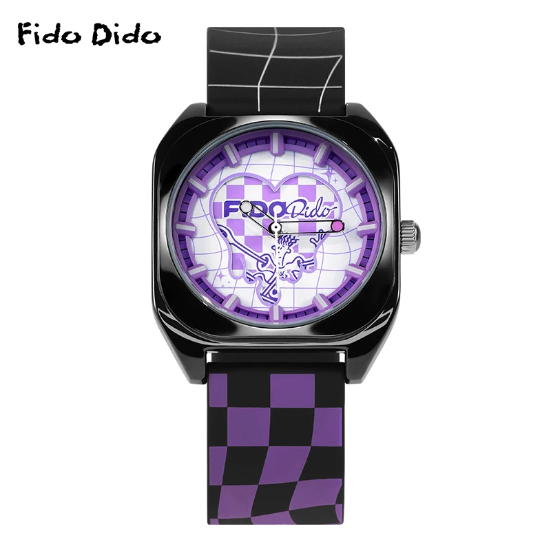 FIDODIDO Qixi Kid Dopamine Series Men's and Women's Street Retro Black and Purple Trend Sports Couple Watches FD2323-931
FIDODIDO Qixi Kid Dopamine Series Men's and Women's Street Retro Black and Purple Trend Sports Couple Watches FD2323-931