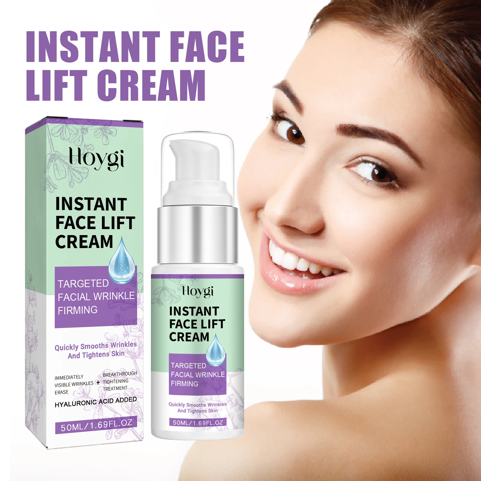 Hoygi Face Lifting Cream Smoothing Face Fade Fine Lines Improve Skin Elasticity Moisturizing Remove Wrinkle Face Care Cream
Hoygi Face Lifting Cream Smoothing Face Fade Fine Lines Improve Skin Elasticity Moisturizing Remove Wrinkle Face Care Cream