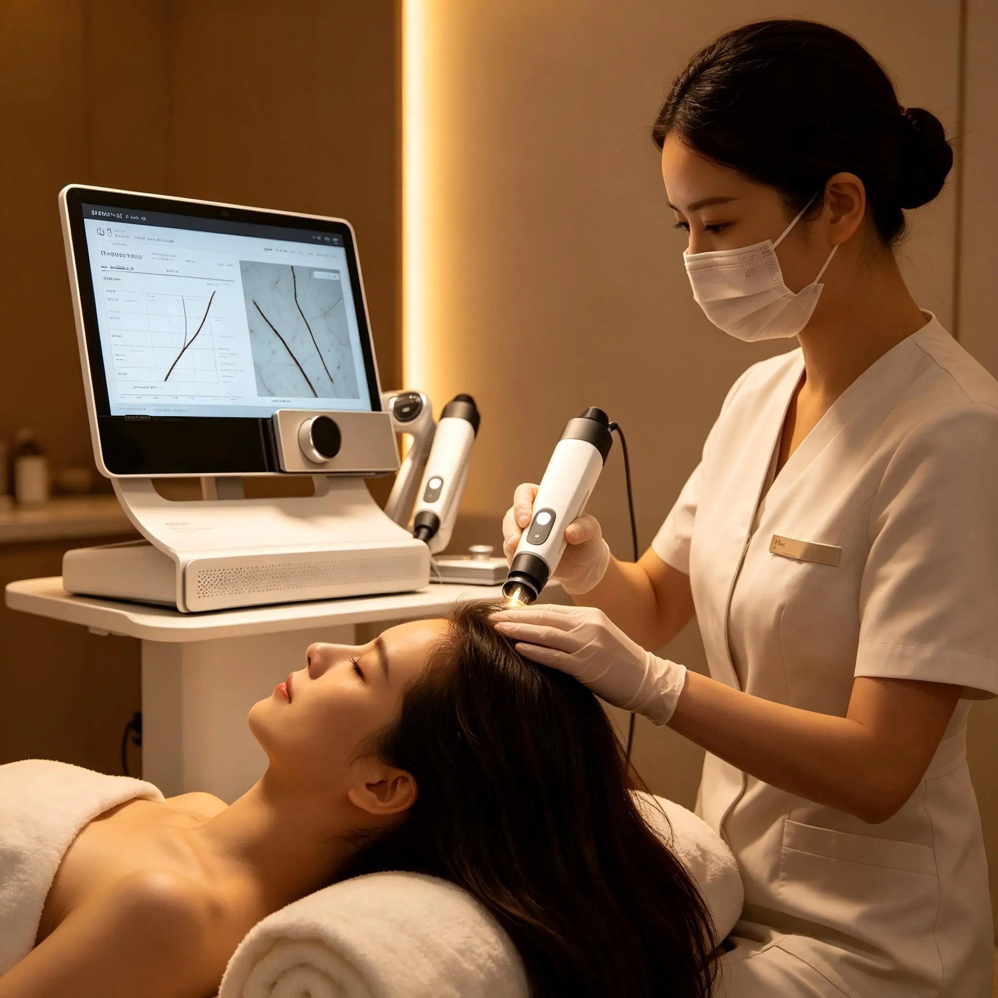 Professional T5 AI Scalp Analyzer Salon Equipment Hair Follicle Tester 200px Skin Moisture Scanner 15.6 Inch
Professional T5 AI Scalp Analyzer Salon Equipment Hair Follicle Tester 200px Skin Moisture Scanner 15.6 Inch
