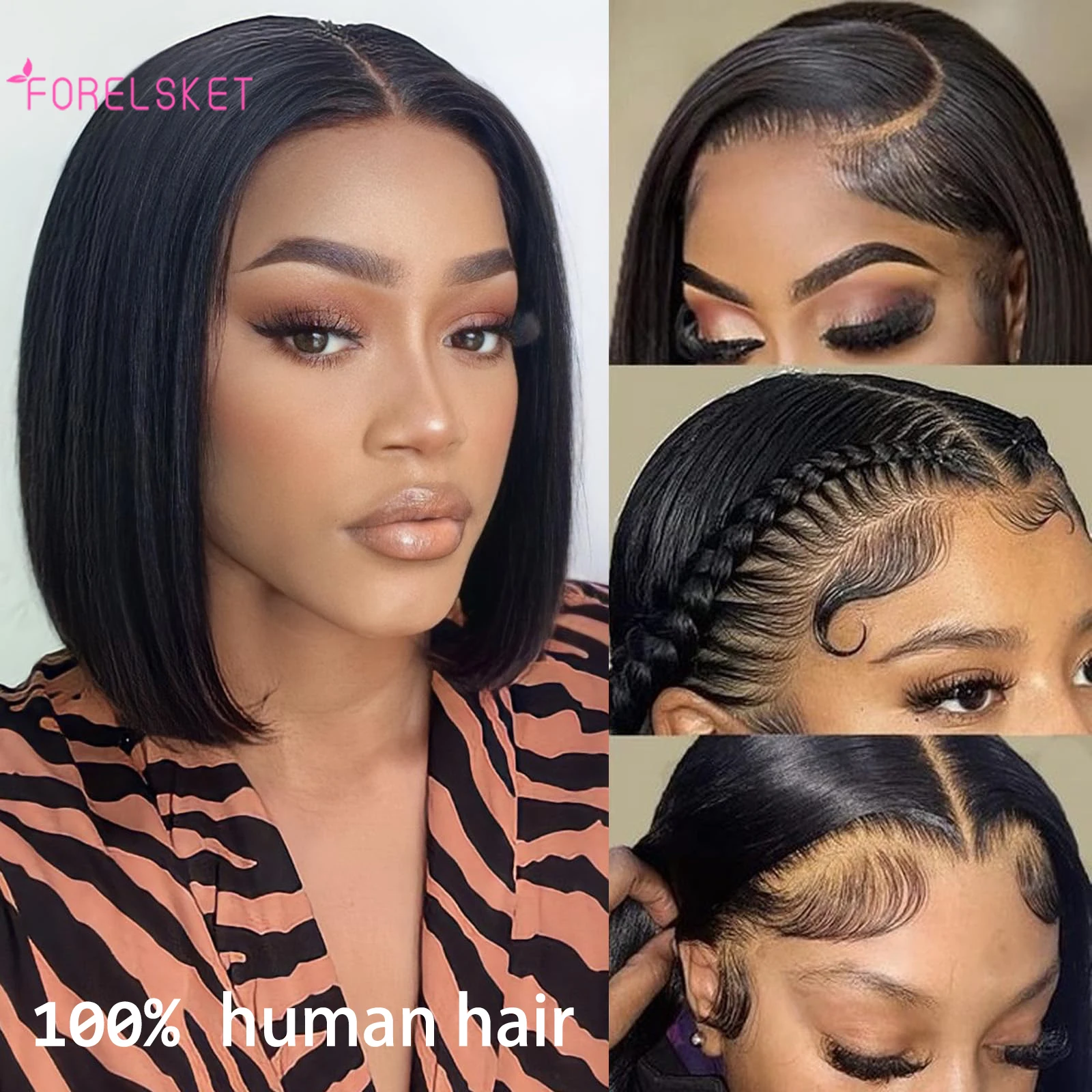 Short Bob Wig Human Hair 13x4 Lace Front Wigs Human Hair Pre Plucked 150 Density Glueless Brazilian Virgin Human Hair Wigs
Short Bob Wig Human Hair 13x4 Lace Front Wigs Human Hair Pre Plucked 150 Density Glueless Brazilian Virgin Human Hair Wigs