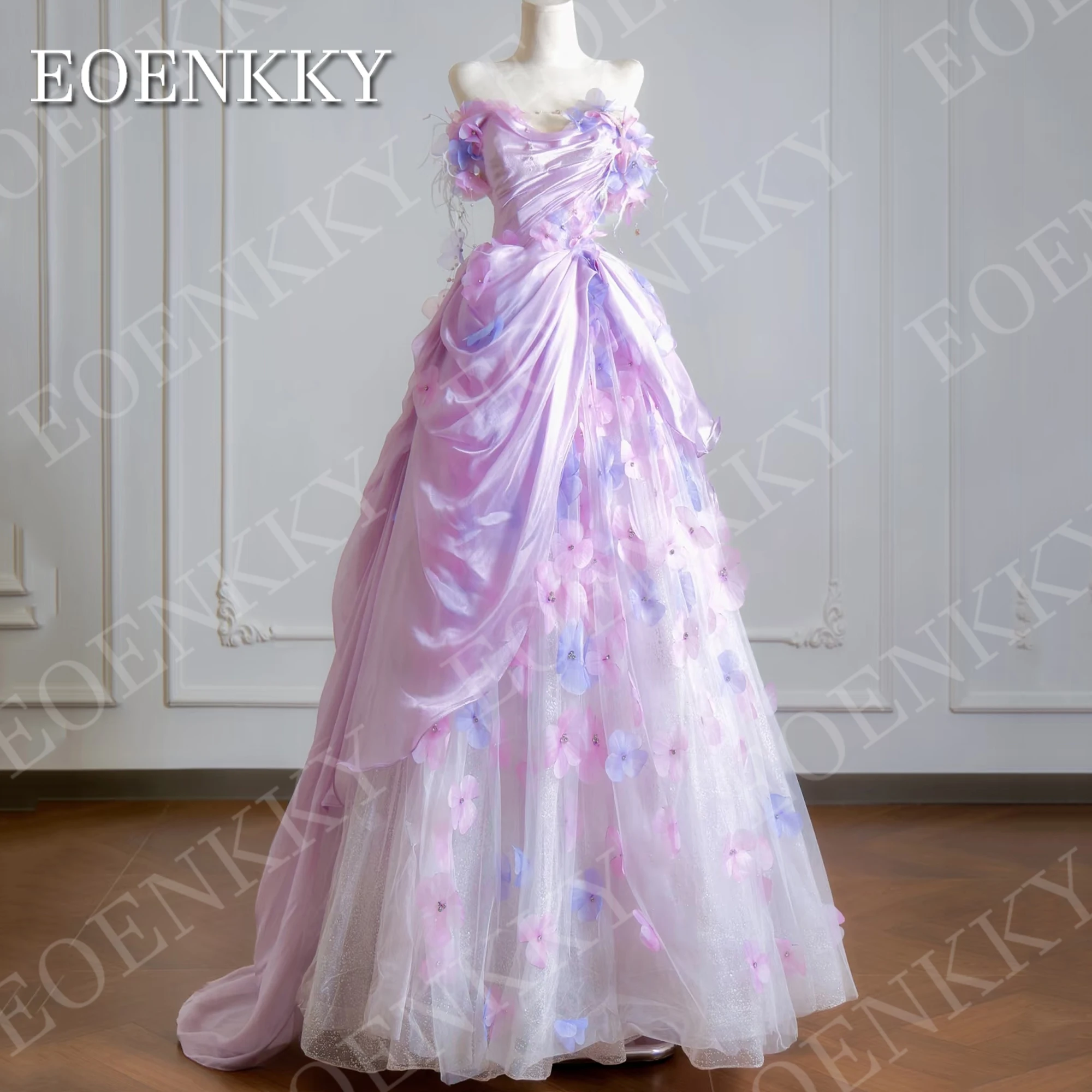 EOENKKY Fairy A Line Prom Dress Elegant Colorful 3D Flowers Lilac Tulle Off Shoulder Formal Party Dresses Woman Customized 2026
EOENKKY Fairy A Line Prom Dress Elegant Colorful 3D Flowers Lilac Tulle Off Shoulder Formal Party Dresses Woman Customized 2026