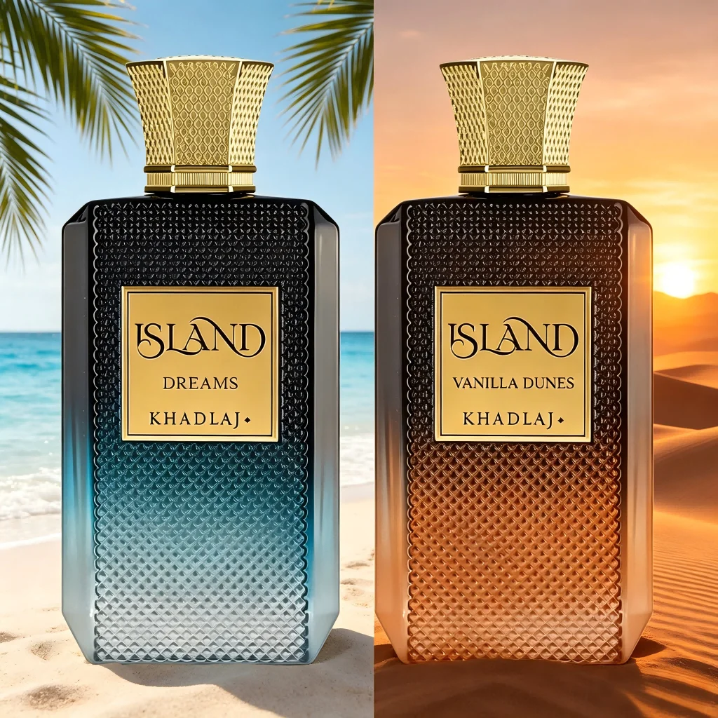 Khadlaj Island Dreams & Vanilla Dunes Eau de Parfum Duo Set | Fresh Aquatic & Warm Oriental Fragrances | Luxury Long Lasting Perfume Spray for Men & Women, 100ml Each
Khadlaj Island Dreams & Vanilla Dunes Eau de Parfum Duo Set | Fresh Aquatic & Warm Oriental Fragrances | Luxury Long Lasting Perfume Spray for Men & Women, 100ml Each