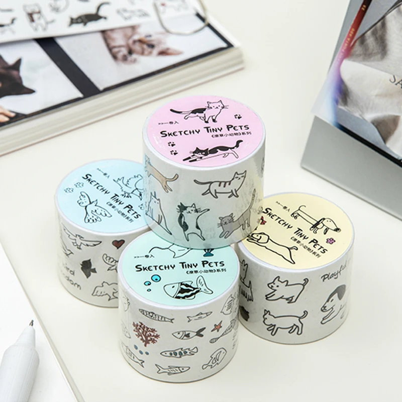 Mr. Paper 4Rolls Die Cut Washi Tape Sketchy Animal Pattern for Journal Scrapbooking DIY Albums Cup Dairy Phone Case Decoration
Mr. Paper 4Rolls Die Cut Washi Tape Sketchy Animal Pattern for Journal Scrapbooking DIY Albums Cup Dairy Phone Case Decoration