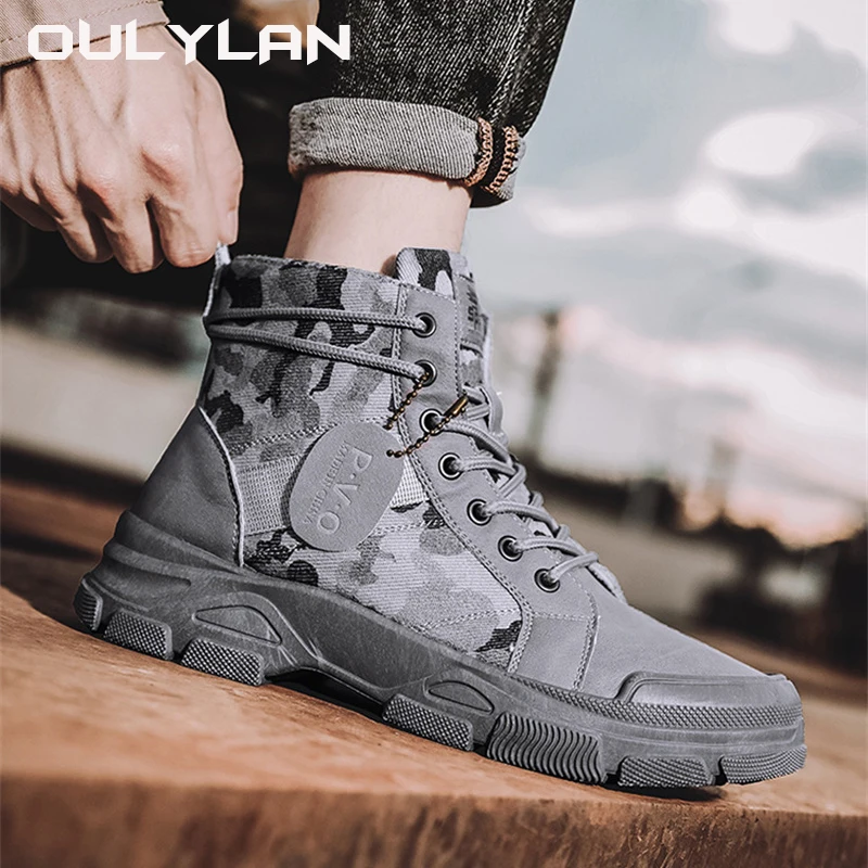 Men's Boots Trendy Workwear Shoes Medium Top Boots Camouflage Casual Retro Hiking Trekking Climbing Desert Boots
Men's Boots Trendy Workwear Shoes Medium Top Boots Camouflage Casual Retro Hiking Trekking Climbing Desert Boots