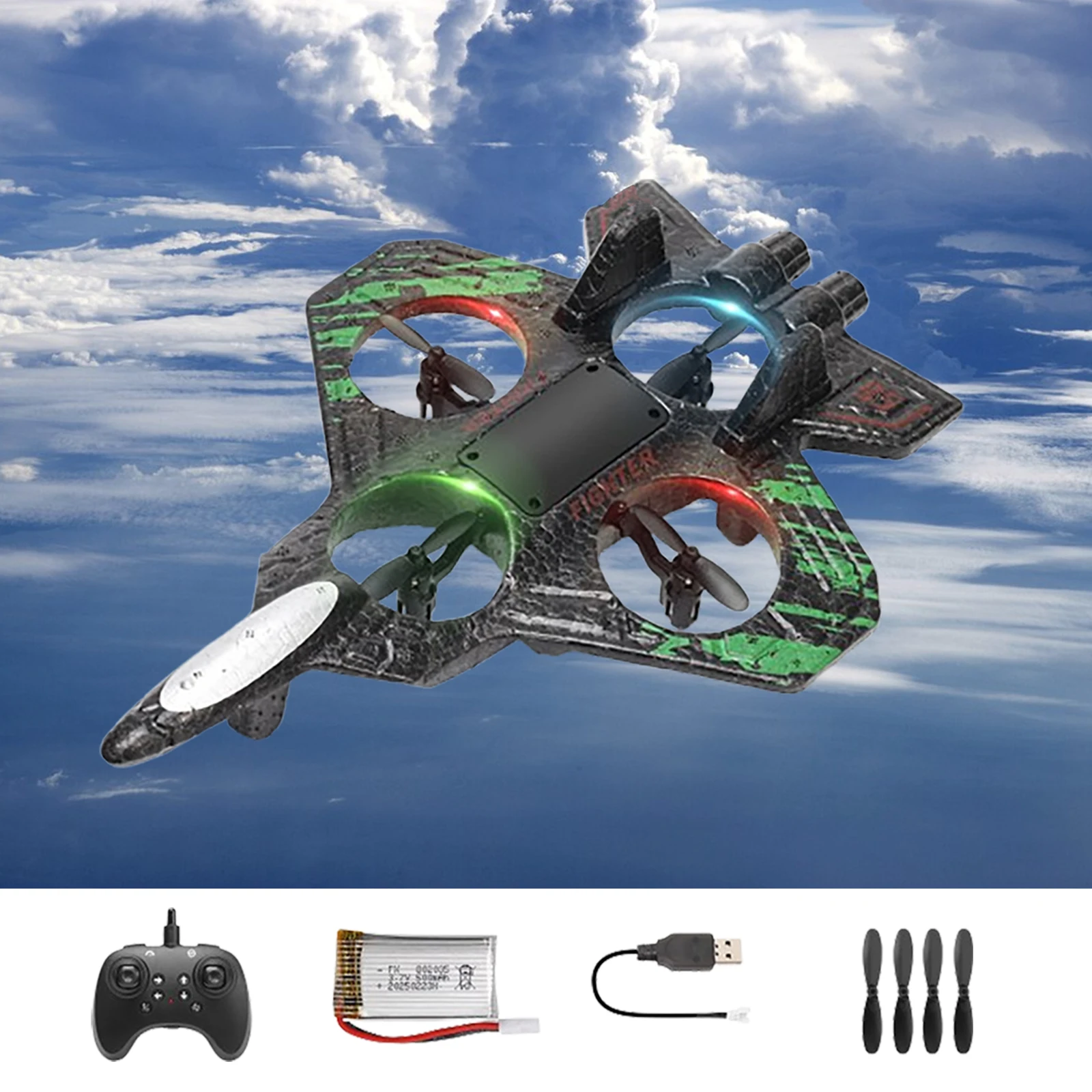 RC Airplane Glider Flying Helicopter 2.4G Stunt Foam Fighter Aircraft Model Toy Drone With Light Ready to Fly Fighter Model USB
RC Airplane Glider Flying Helicopter 2.4G Stunt Foam Fighter Aircraft Model Toy Drone With Light Ready to Fly Fighter Model USB