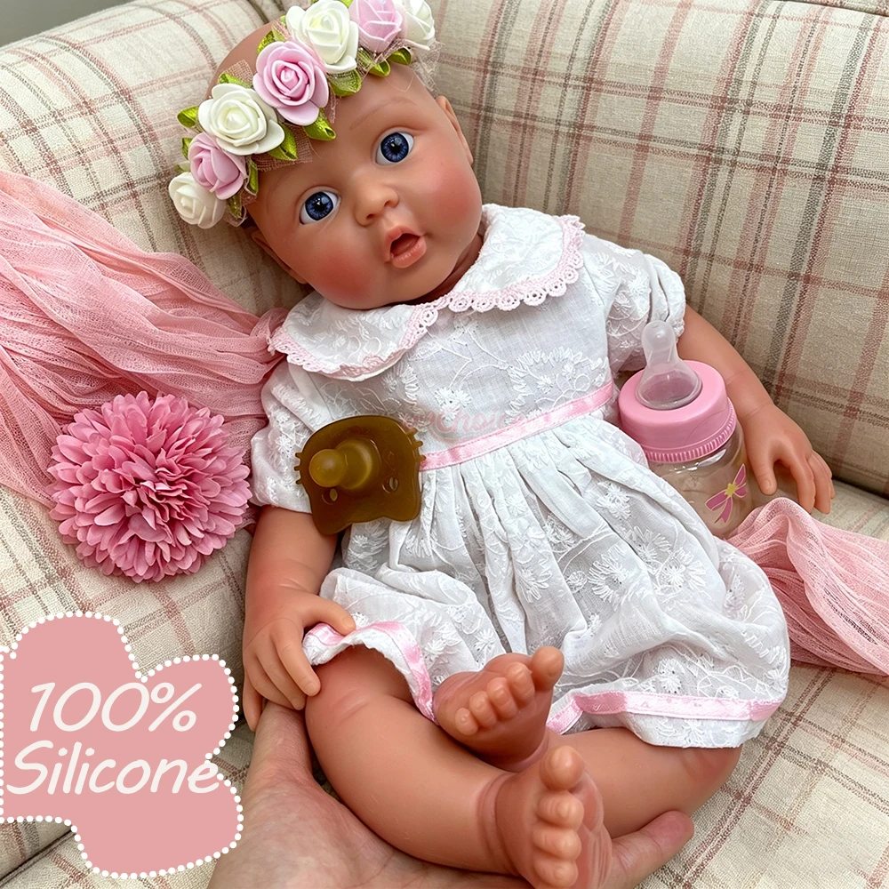 Handmade 42CM Silicone Reborn Baby Toy Lovely Girl Realistic Skin Details Open Eyes Real Touch Durable Art Collection Gift Doll
Handmade 42CM Silicone Reborn Baby Toy Lovely Girl Realistic Skin Details Open Eyes Real Touch Durable Art Collection Gift Doll