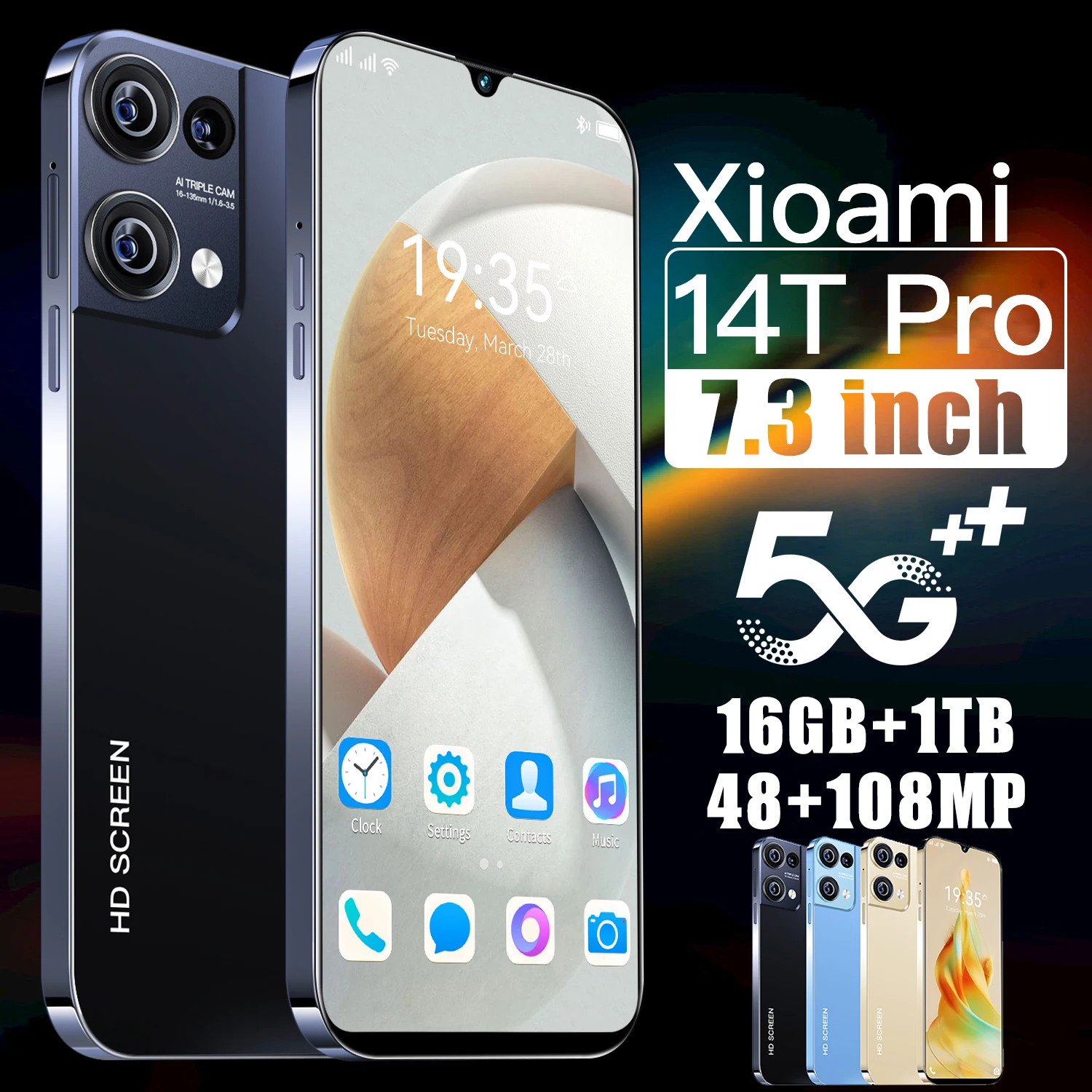 Global Version Xioami 14T Pro 5G 50MP Leica Camera MediaTek 7.3inch Original Smartphone Dual SIM Android 14 Cell Phone 8000mAh
Global Version Xioami 14T Pro 5G 50MP Leica Camera MediaTek 7.3inch Original Smartphone Dual SIM Android 14 Cell Phone 8000mAh