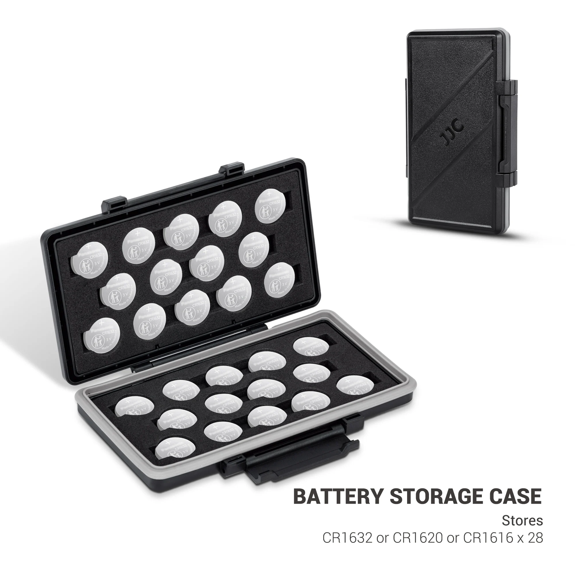 JJC Slim 28 Slots Coin Cell Battery Case For CR1632 CR1620 CR1616 Battery Organizer Storage Case Battery Box Holder Shockproof
JJC Slim 28 Slots Coin Cell Battery Case For CR1632 CR1620 CR1616 Battery Organizer Storage Case Battery Box Holder Shockproof