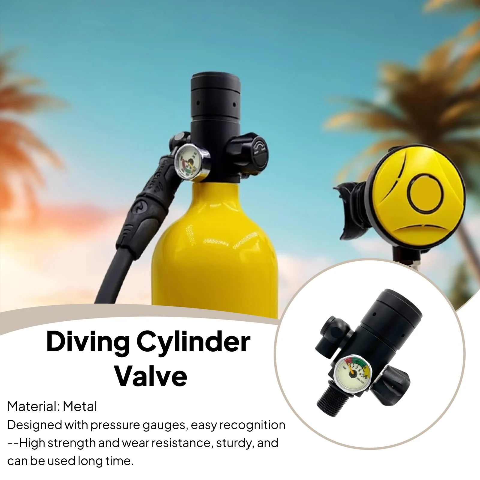 Scuba Diving Valve Lightweight High Pressure Air Tank Regulator High Pressure Buoyancy Compensators Accessories
Scuba Diving Valve Lightweight High Pressure Air Tank Regulator High Pressure Buoyancy Compensators Accessories