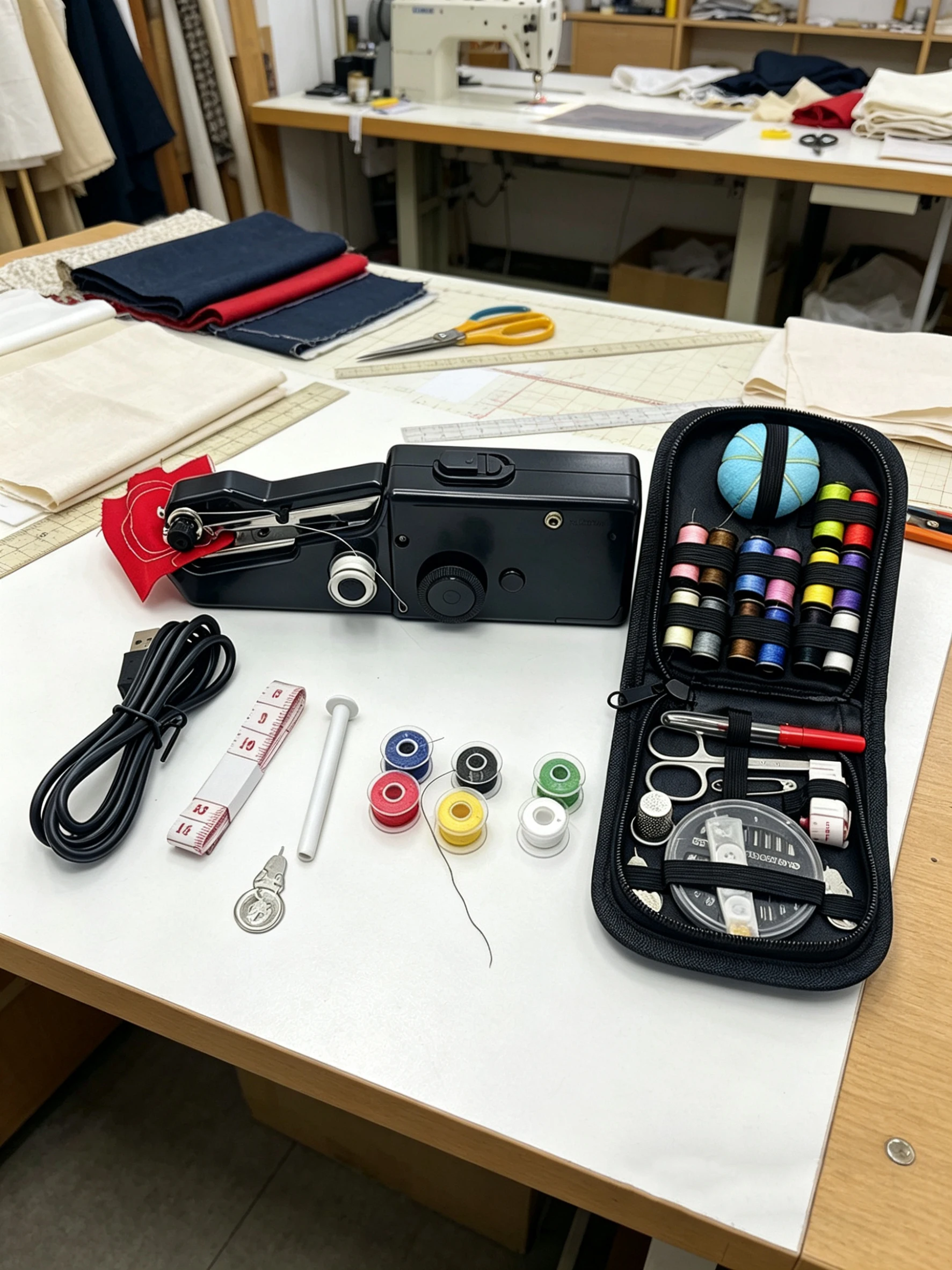Portable Manual Sewing Machine Handheld Rope-free Electric Quick Build DIY Apparel Supplies Arts Crafts Home Garden Embroidery
Portable Manual Sewing Machine Handheld Rope-free Electric Quick Build DIY Apparel Supplies Arts Crafts Home Garden Embroidery