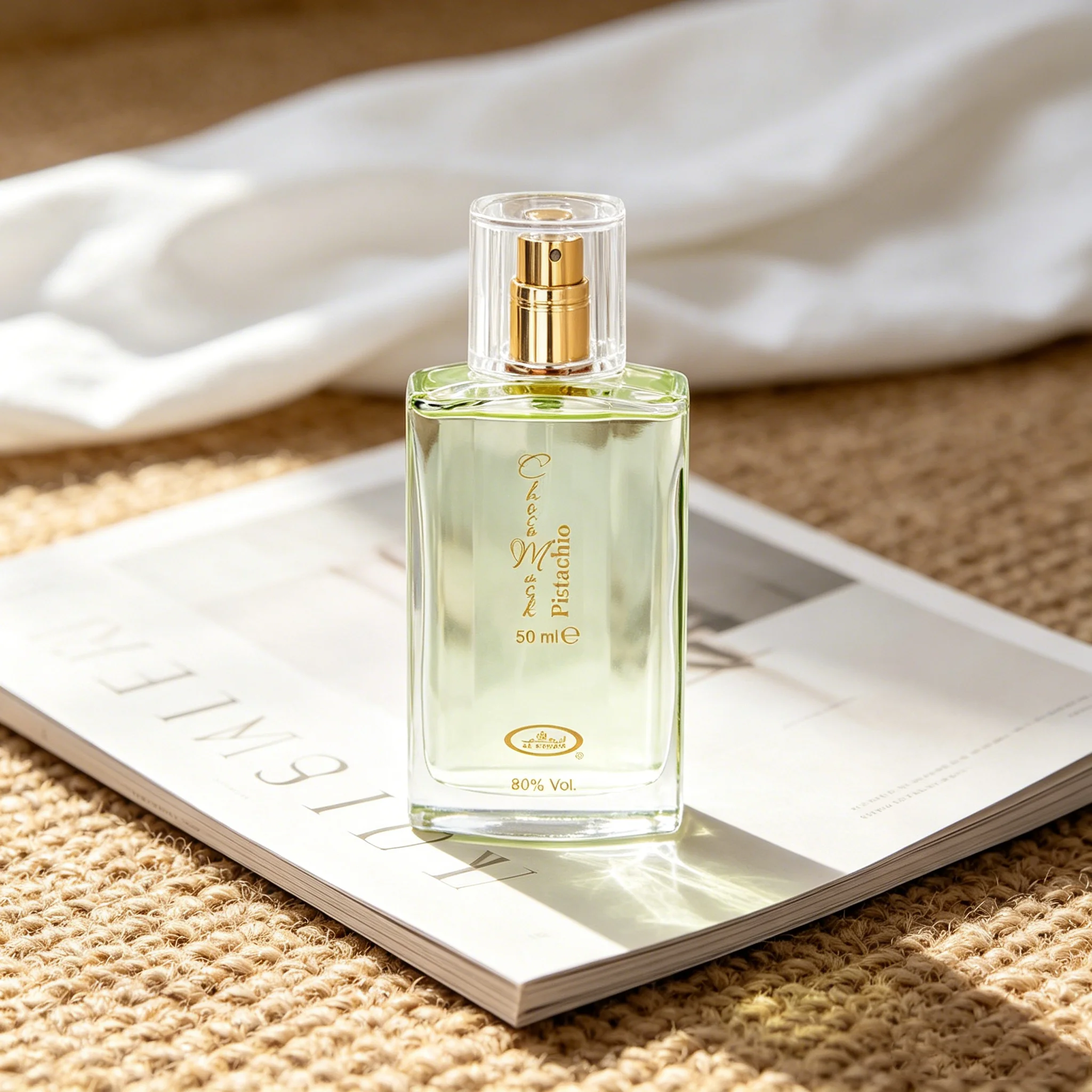 Al Rehab Choco Musk Pistachio Eau de Parfum Spray for Unisex, 1.65 Ounce / 50 ml.
Al Rehab Choco Musk Pistachio Eau de Parfum Spray for Unisex, 1.65 Ounce / 50 ml.