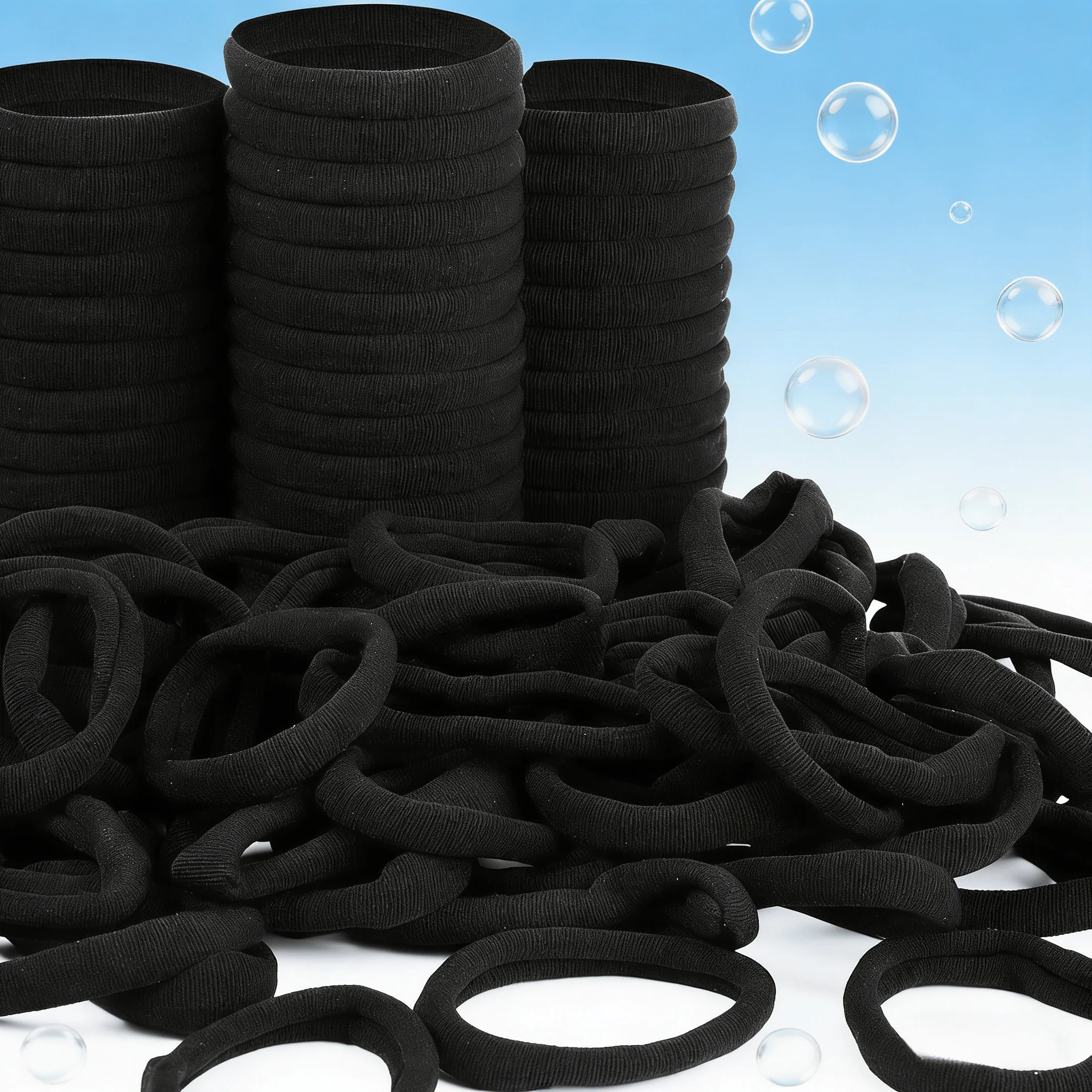 Набор из 50 черных резинок для волос – женские аксессуары для волос для спортзала, работы, повседневной носки – прочные, мягкие и долговечные.
Набор из 50 черных резинок для волос – женские аксессуары для волос для спортзала, работы, повседневной носки – прочные, мягкие и долговечные.