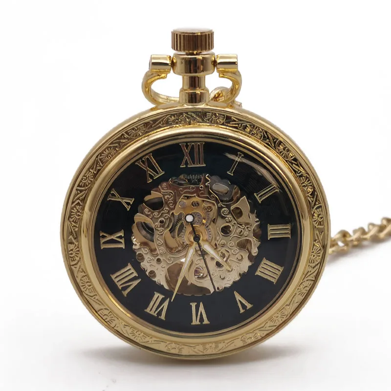 Vintage Mechanical Pocket Watches Luxury Gold Roman Numerals Unisex Fashion Necklace Chain Clock Fob Watch Gift
Vintage Mechanical Pocket Watches Luxury Gold Roman Numerals Unisex Fashion Necklace Chain Clock Fob Watch Gift