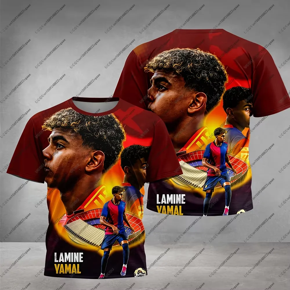 Football Jersey Tee Men Kid Gift Male Top Boys Girls Soccer Lamine Yamals Breathable Casual Quick-Dry T Shirt Sporty Outdoor
Football Jersey Tee Men Kid Gift Male Top Boys Girls Soccer Lamine Yamals Breathable Casual Quick-Dry T Shirt Sporty Outdoor