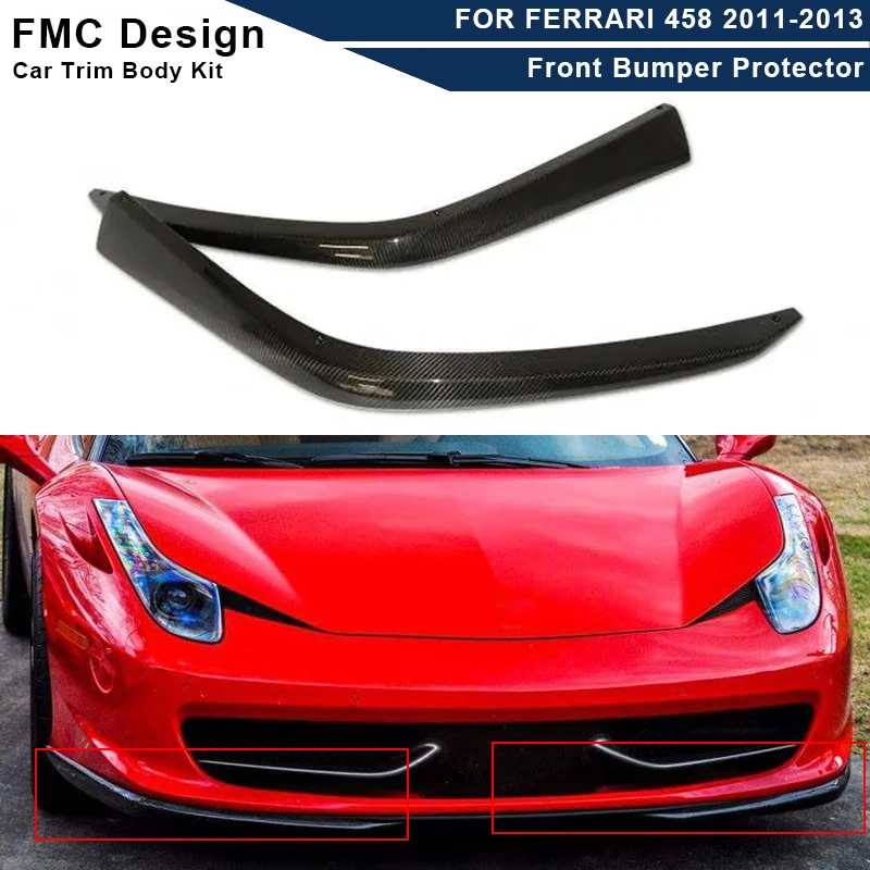Carbon Fiber Car Front Bumper Splitter Front Lip Chin Spoiler Diffuser Parts For Ferrari 458 2008-2013 Upgrade Body kit
Carbon Fiber Car Front Bumper Splitter Front Lip Chin Spoiler Diffuser Parts For Ferrari 458 2008-2013 Upgrade Body kit