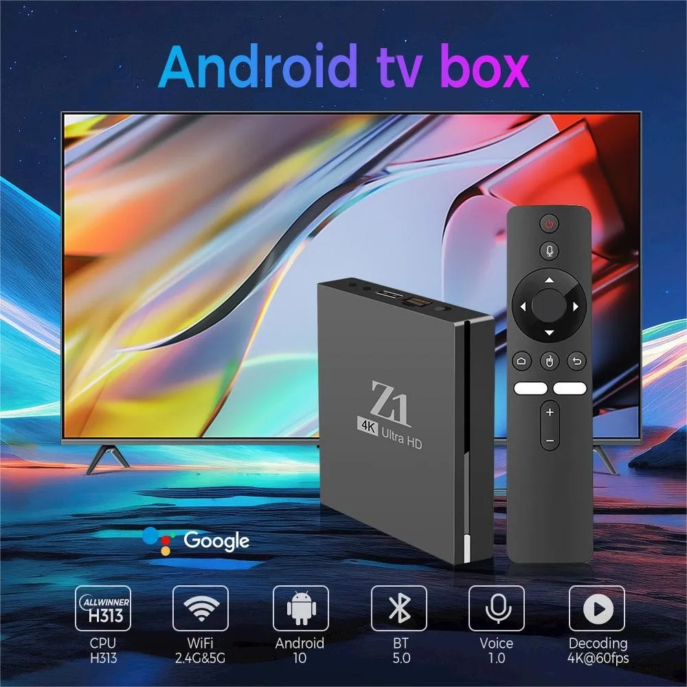 Original ATV Z1 TV BOX Android 11.0 Allwinner H313 2GB 16GB 2.4G 5G Dual WiFi 4K HD Smart Media Player AndroidTV Set Top Box
Original ATV Z1 TV BOX Android 11.0 Allwinner H313 2GB 16GB 2.4G 5G Dual WiFi 4K HD Smart Media Player AndroidTV Set Top Box