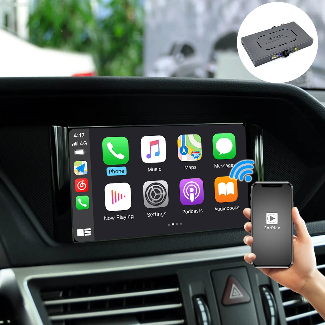 Joyeauto Wireless Apple CarPlay NTG4.0 Android Auto iOS Interface Box For Mercedes C/E/SLK Class 2007-2011 Support Netflix Apps
Joyeauto Wireless Apple CarPlay NTG4.0 Android Auto iOS Interface Box For Mercedes C/E/SLK Class 2007-2011 Support Netflix Apps