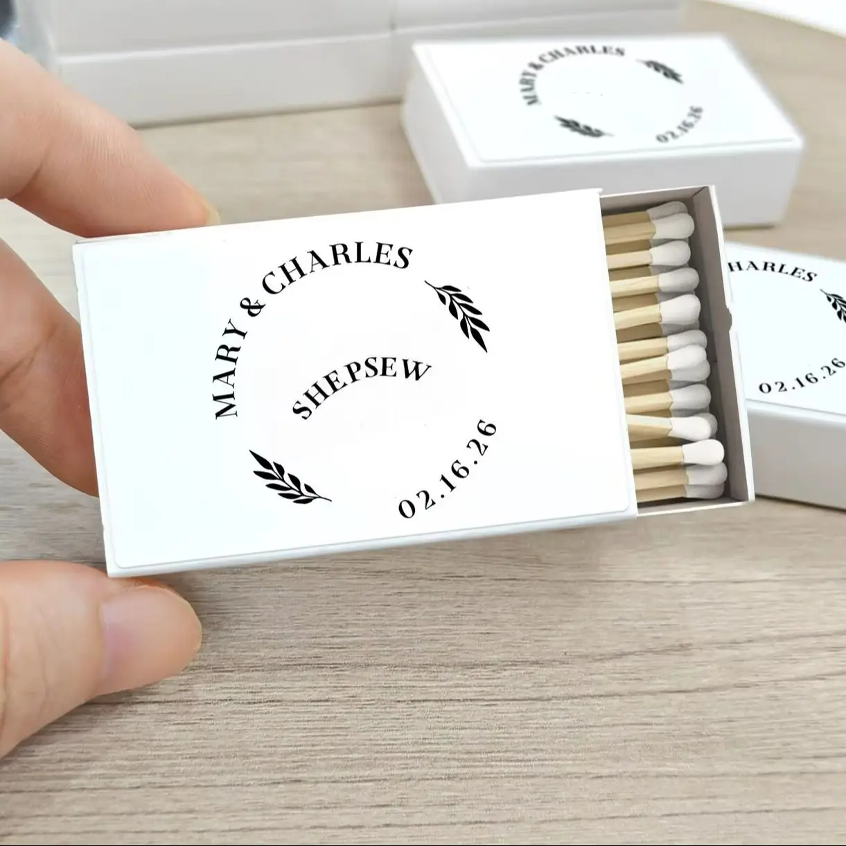 Personalized Wedding Save The Date Matches/Bulk Wedding Match Boxes/Wedding Matchbox Label Stickers/Bridesmaid Gift/Personalized
Personalized Wedding Save The Date Matches/Bulk Wedding Match Boxes/Wedding Matchbox Label Stickers/Bridesmaid Gift/Personalized