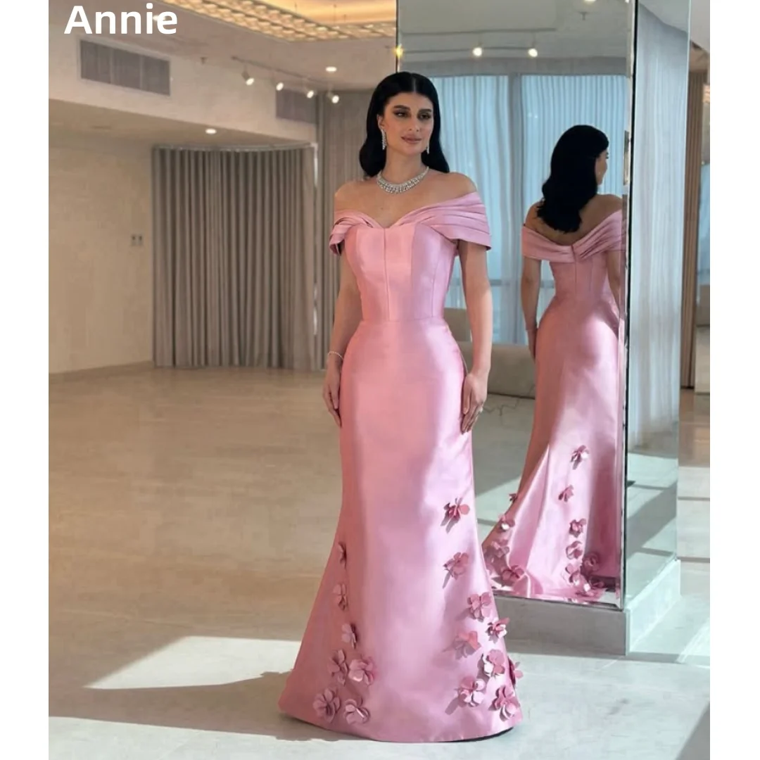 Annie Pink Атласные платья для выпускного вечера Вечерние платья ручной работы с 3D наклейками Slim Fit Элегантные женские вечерние платья فساتين سهرة
Annie Pink Атласные платья для выпускного вечера Вечерние платья ручной работы с 3D наклейками Slim Fit Элегантные женские вечерние платья فساتين سهرة