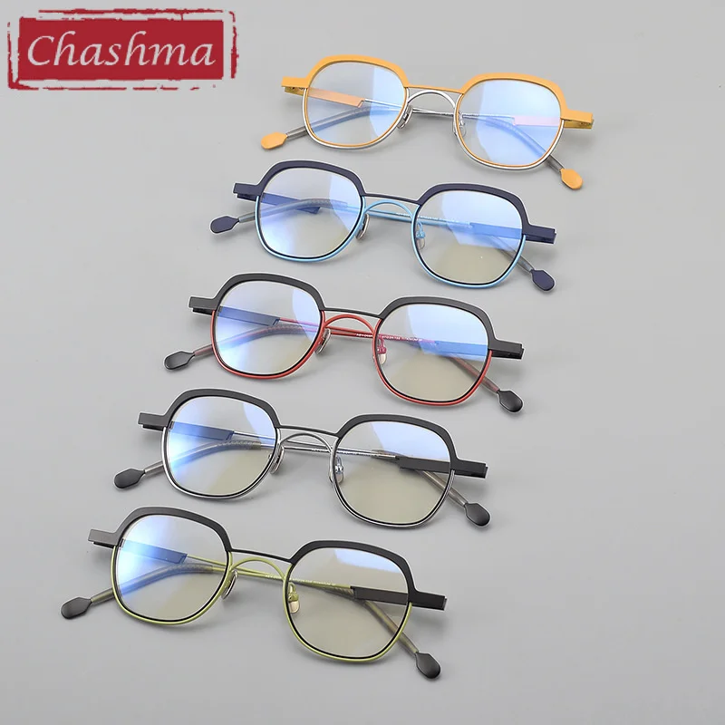 Chashma Prescription Glasses Pure Titanium Women Optical Eyewear Irregular Round Men Eyeglasses Frames Ultra Light Spectacles
Chashma Prescription Glasses Pure Titanium Women Optical Eyewear Irregular Round Men Eyeglasses Frames Ultra Light Spectacles