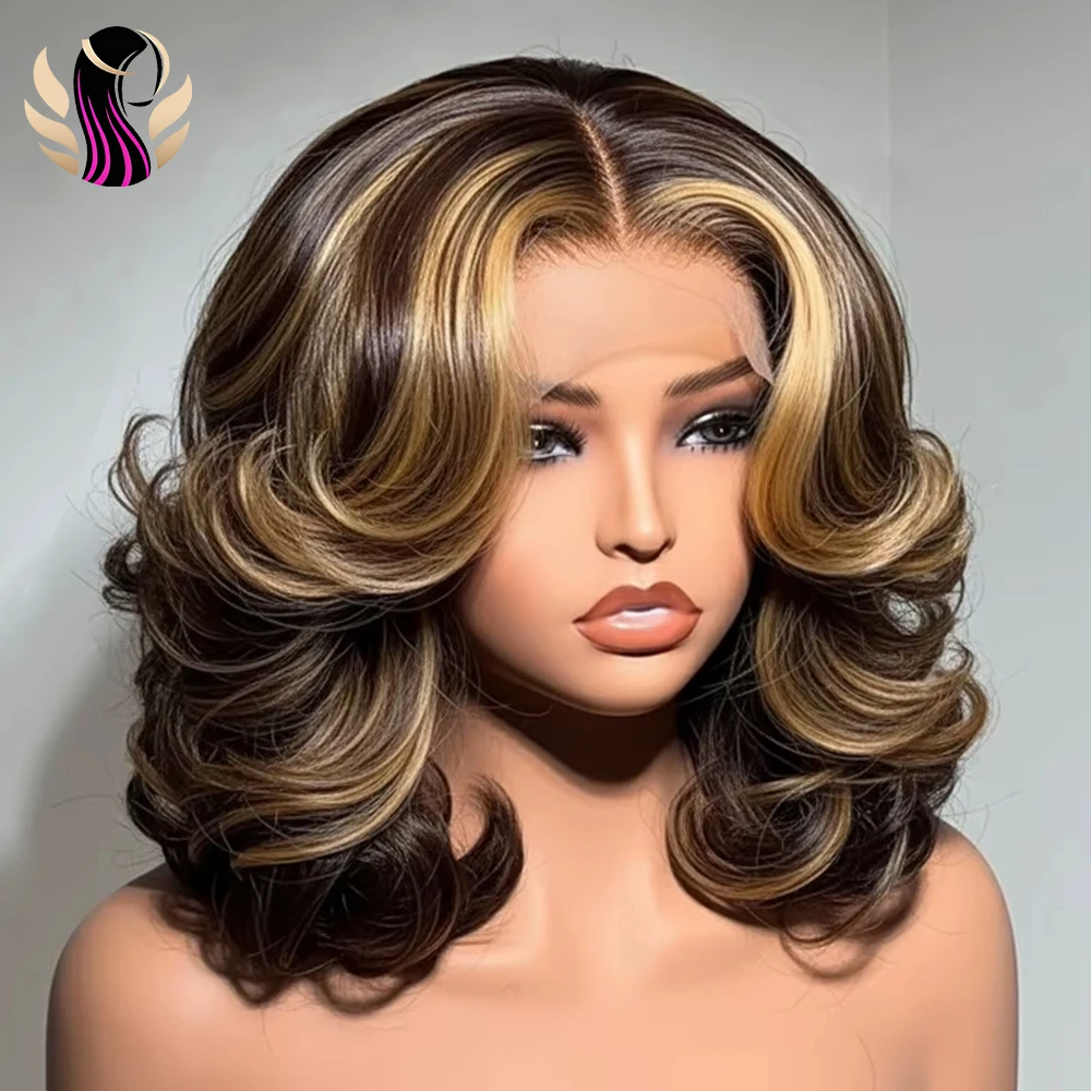 Ombre Loose Wavy Bob Wig Human Hair 13x4 HD Transparent Lace Wigs Human Hair Pre Plucked 250 Density 100% Real Human Hair Super Soft Short Body Wave Bob 4/27 Brown Blonde Wigs For Black Women
Ombre Loose Wavy Bob Wig Human Hair 13x4 HD Transparent Lace Wigs Human Hair Pre Plucked 250 Density 100% Real Human Hair Super Soft Short Body Wave Bob 4/27 Brown Blonde Wigs For Black Women