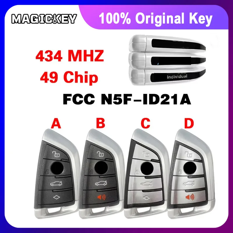 Original FCC N5F-ID21A for BMW G Classis CA CG Smart Remote Control Key 4/3+1 triple key IC: 3248A-ID21A 434MHZ 49 Chip
Original FCC N5F-ID21A for BMW G Classis CA CG Smart Remote Control Key 4/3+1 triple key IC: 3248A-ID21A 434MHZ 49 Chip