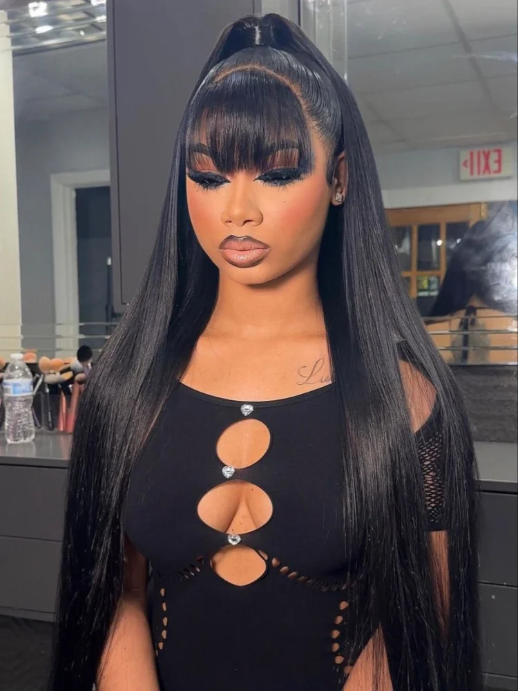 Straight Human Hair Wigs With Bang Full Machine Made Wigs 30 34 inch Natural Color Wig 3x1 hd Lace Front Remy Human Hair Wigs
Straight Human Hair Wigs With Bang Full Machine Made Wigs 30 34 inch Natural Color Wig 3x1 hd Lace Front Remy Human Hair Wigs