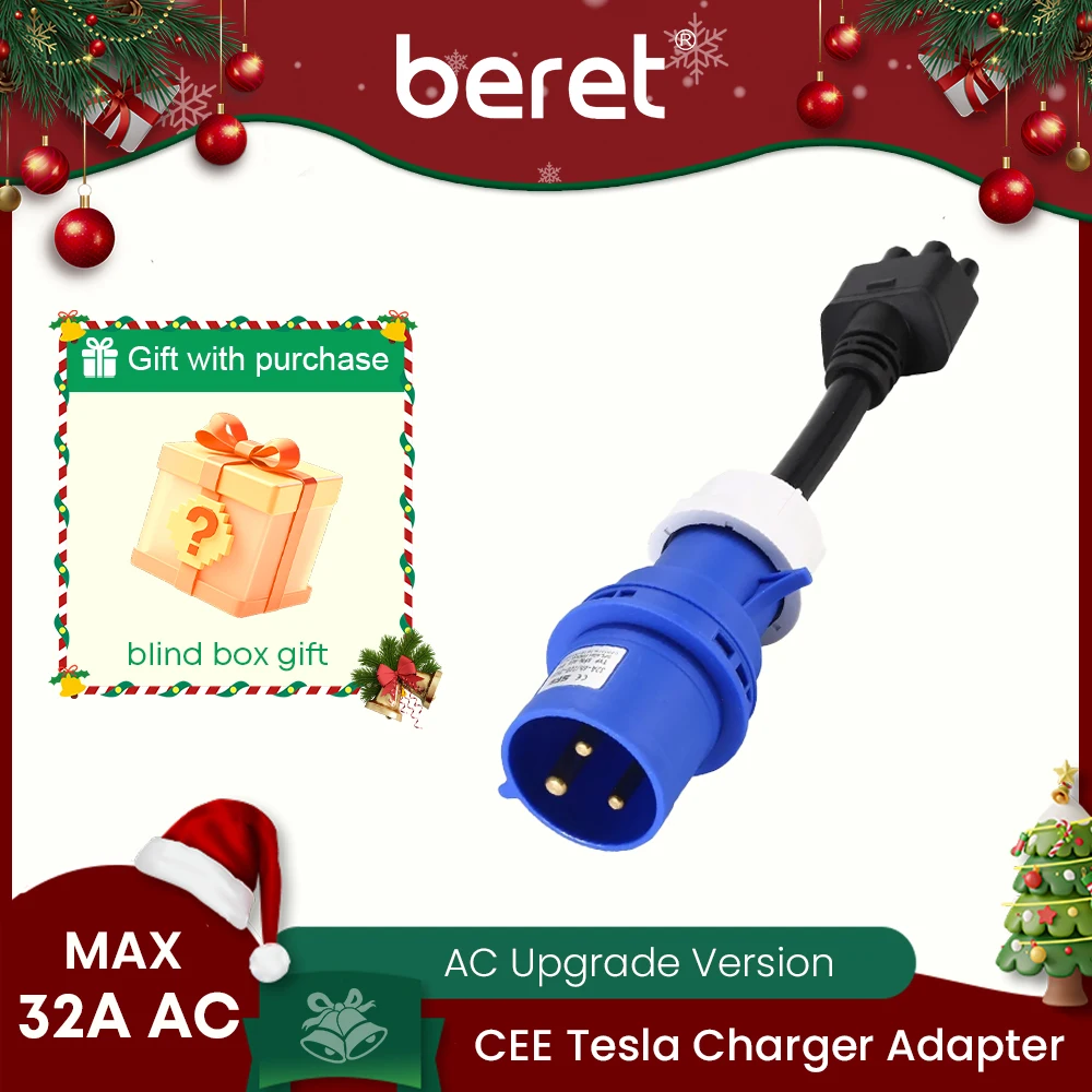 3-контактный синий адаптер Beret CEE для Tesla Model S, 3,X, Y Gen 2 Ev, удлинитель зарядного устройства, розетка 240 В, 32 А, 10 дюймов
3-контактный синий адаптер Beret CEE для Tesla Model S, 3,X, Y Gen 2 Ev, удлинитель зарядного устройства, розетка 240 В, 32 А, 10 дюймов
