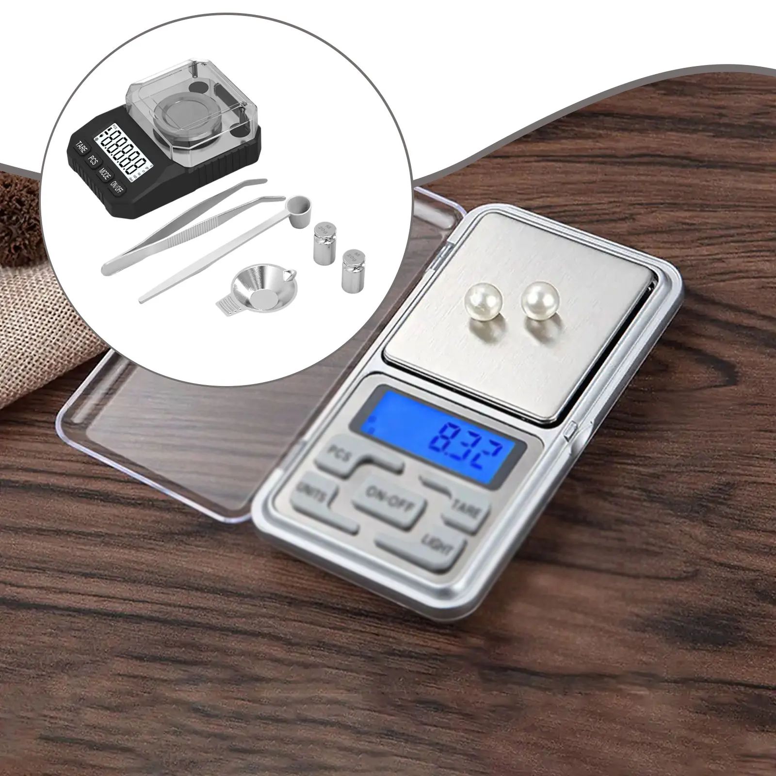 Precision Digital Pocket Jewelry Scale 500g/0.01g - Electronic Milligram Scale with Backlit LCD Display for Gold Coin Gem Powder
Precision Digital Pocket Jewelry Scale 500g/0.01g - Electronic Milligram Scale with Backlit LCD Display for Gold Coin Gem Powder