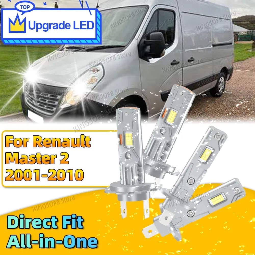 2/4Pcs High Quality LED Lights 30000LM Headlight Bulbs CSP 6000K Car Light Upgrade CHip For Renault Master 2 2001-2010
2/4Pcs High Quality LED Lights 30000LM Headlight Bulbs CSP 6000K Car Light Upgrade CHip For Renault Master 2 2001-2010