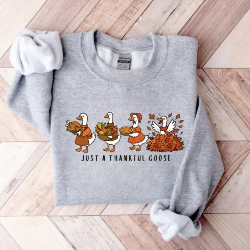 Толстовка Just a Thankful Goose Рубашка Silly Goose с текстовым принтом Повседневный свободный удобный топ с длинными рукавами вдохновляющий топ
Толстовка Just a Thankful Goose Рубашка Silly Goose с текстовым принтом Повседневный свободный удобный топ с длинными рукавами вдохновляющий топ