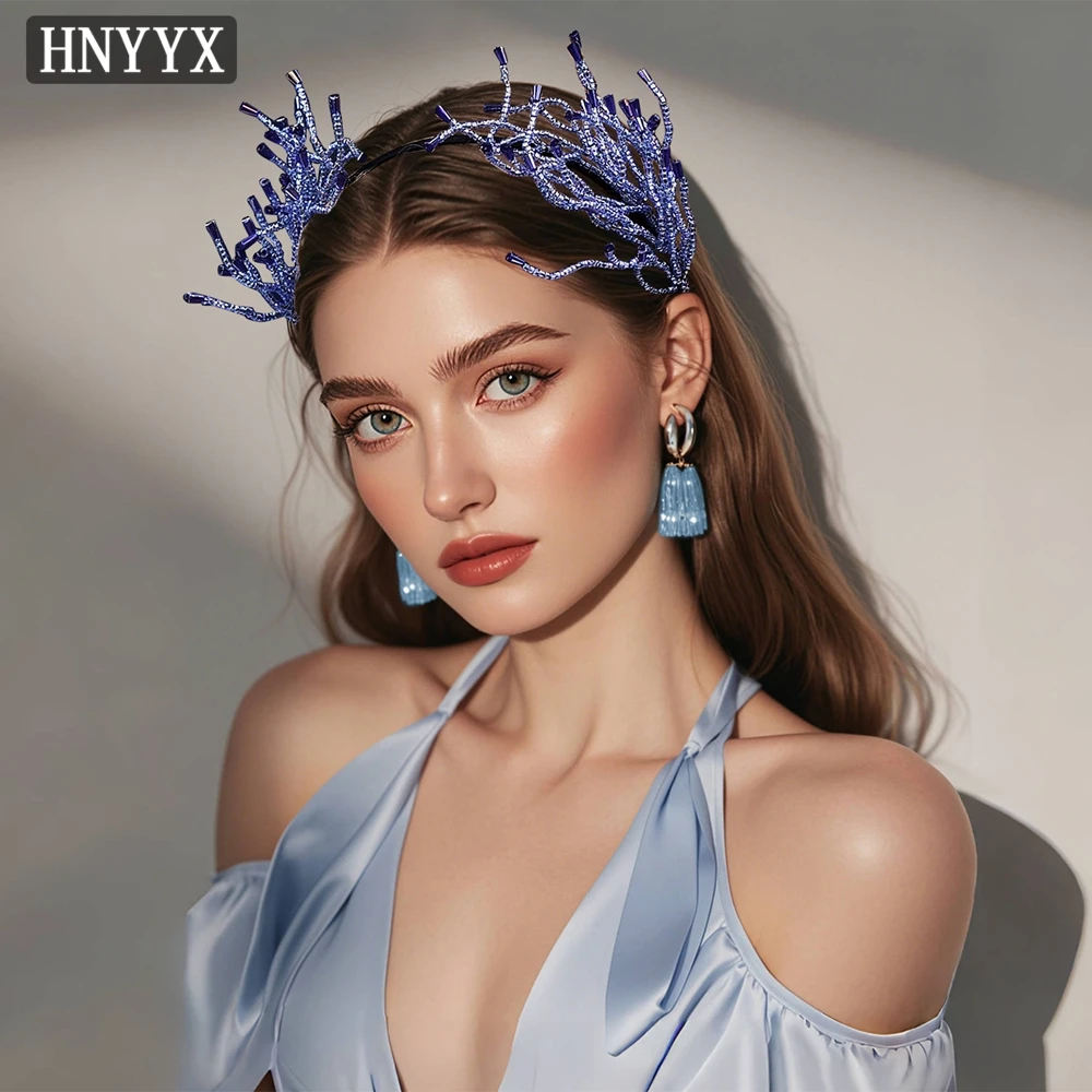 HNYYX Crystal Beaded Headband Blue Fashion Party Hair Piece for Women Wedding Rhinestone Hair Accessories Elegant Hair Hoop A28
HNYYX Crystal Beaded Headband Blue Fashion Party Hair Piece for Women Wedding Rhinestone Hair Accessories Elegant Hair Hoop A28