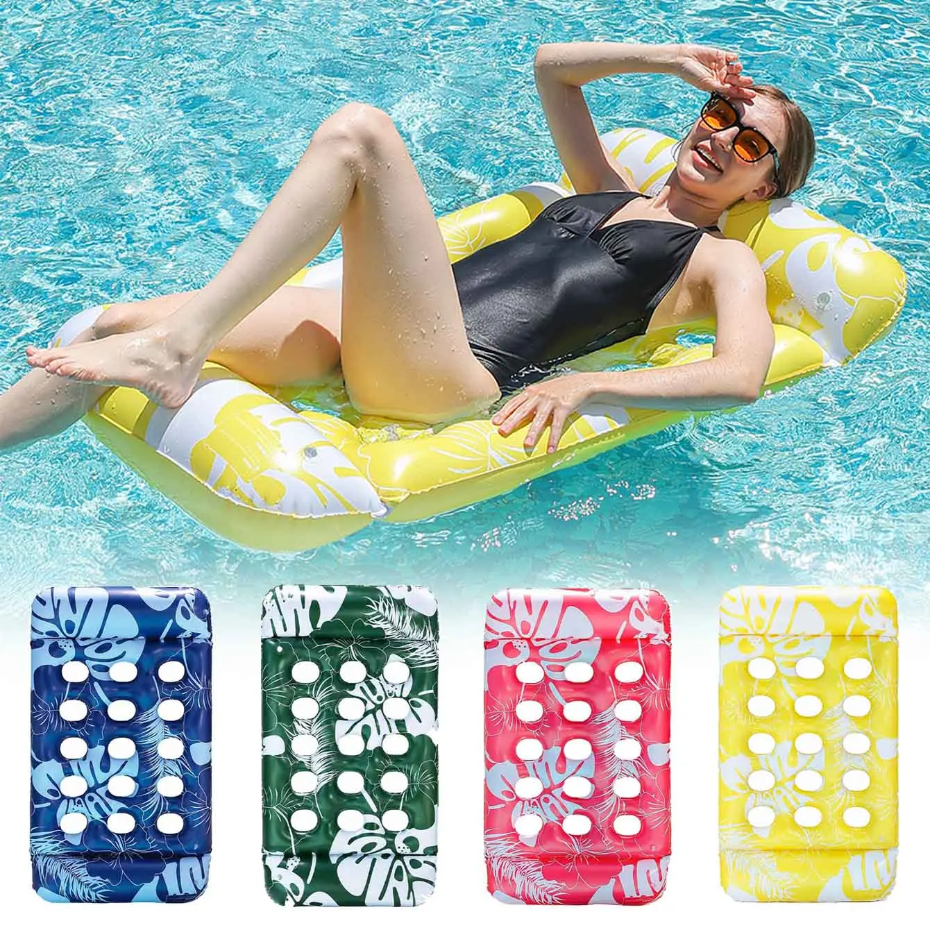 1PC Inflatable Pool Floats Mat, Sun Tanning Raft Lake Beach Swimming Pool Party Toys Floating Lounge Above Water Keep Cool
1PC Inflatable Pool Floats Mat, Sun Tanning Raft Lake Beach Swimming Pool Party Toys Floating Lounge Above Water Keep Cool