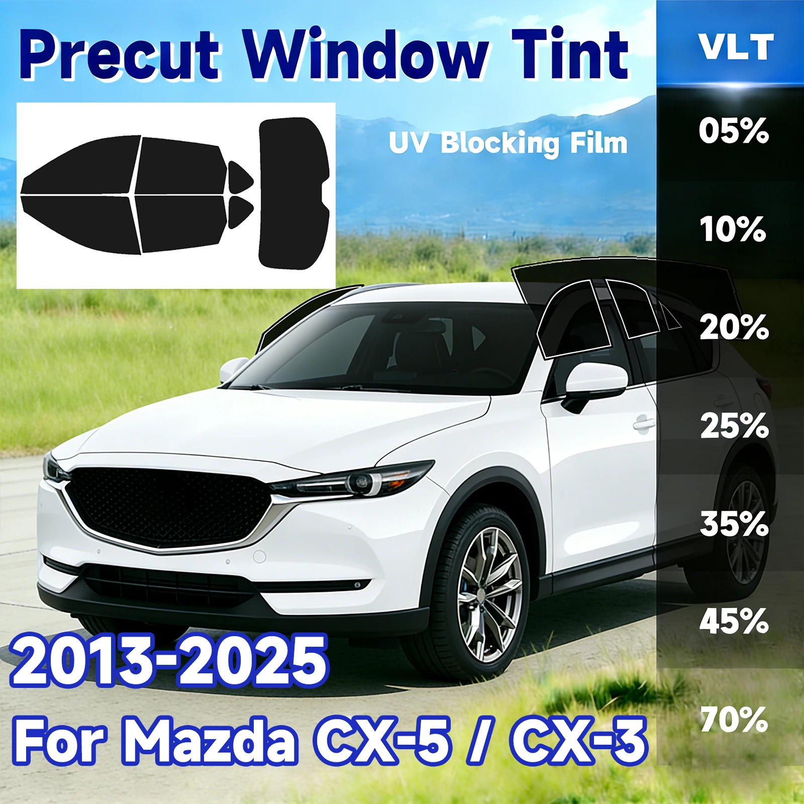 Предварительно нарезанная тонировочная пленка для окон автомобиля Mazda CX-5/CX-3 2013-2025: аксессуары, защита от солнца и УФ-излучения, двухслойная пленка для окон, защита от жары, конфиденциальность, солнцезащитная пленка-шторка
Предварительно нарезанная тонировочная пленка для окон автомобиля Mazda CX-5/CX-3 2013-2025: аксессуары, защита от солнца и УФ-излучения, двухслойная пленка для окон, защита от жары, конфиденциальность, солнцезащитная пленка-шторка
