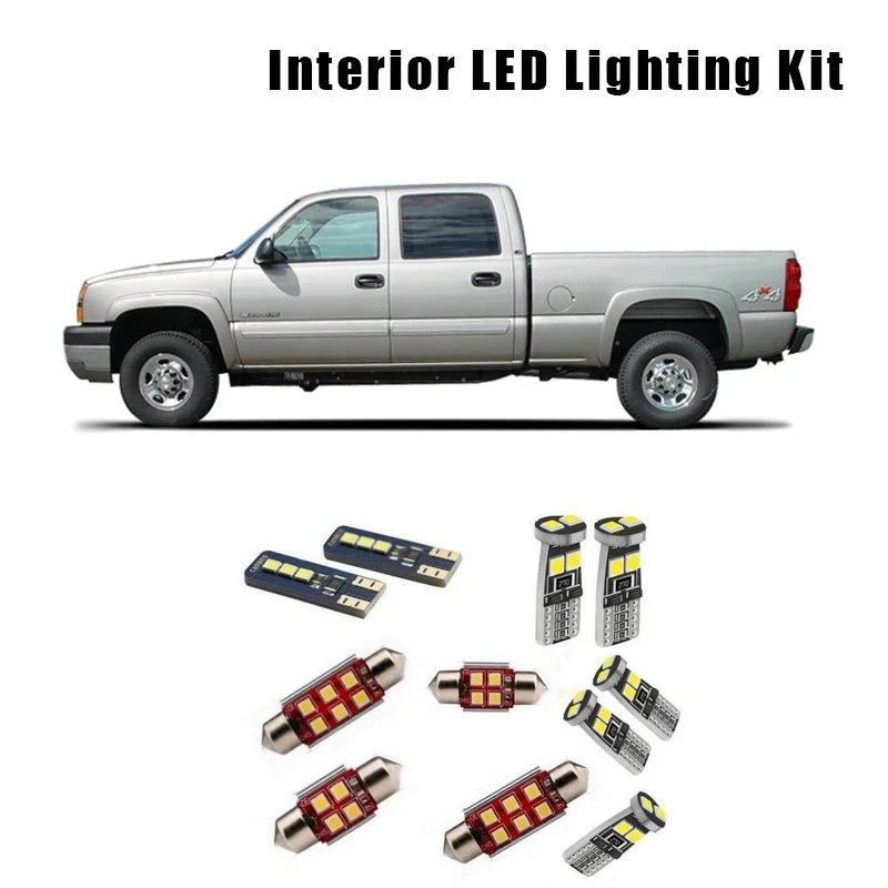 For 1999-2004 2005 2006 Chevrolet Silverado 15 Bulbs White LED Car License Light Interior Kit Fit Map Dome Trunk Glove Box Lamp
For 1999-2004 2005 2006 Chevrolet Silverado 15 Bulbs White LED Car License Light Interior Kit Fit Map Dome Trunk Glove Box Lamp