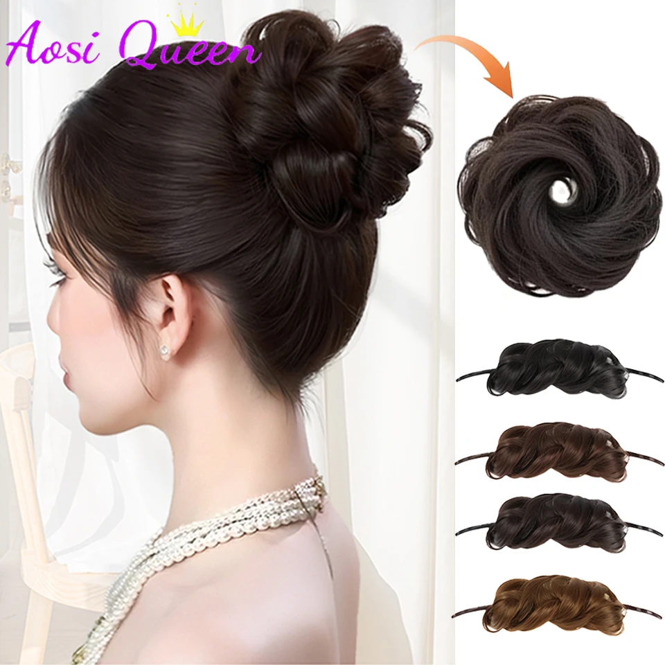 AOSIQUEEN 30cm Synthetic Self-Winding Ball Head Wig Hair Bundle Female Wavy Bun Hair Bundle To Increase Hair Volume Bud Hair Bun
AOSIQUEEN 30cm Synthetic Self-Winding Ball Head Wig Hair Bundle Female Wavy Bun Hair Bundle To Increase Hair Volume Bud Hair Bun