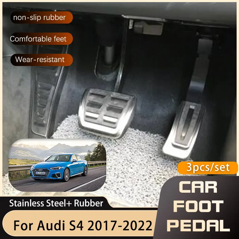 Stainless Steel Car Pedal For Audi S4 B9 8W 2017 2018 2019 2020 2021 2022 Gas Brake No Drilling Foot Rest Pedal Cover Pads RHD
Stainless Steel Car Pedal For Audi S4 B9 8W 2017 2018 2019 2020 2021 2022 Gas Brake No Drilling Foot Rest Pedal Cover Pads RHD