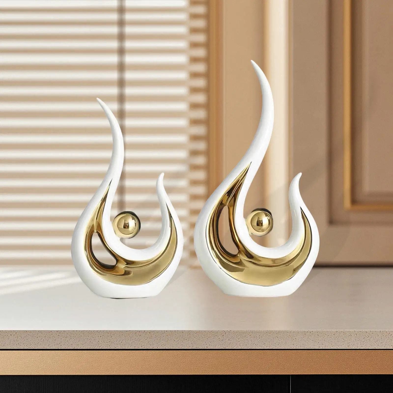 2 Pc Abstract Statue Adornment Luxury Craft Feng Shui Ornament Minimalist Resin Figurine Decoration for Room Home Office Adult
2 Pc Abstract Statue Adornment Luxury Craft Feng Shui Ornament Minimalist Resin Figurine Decoration for Room Home Office Adult