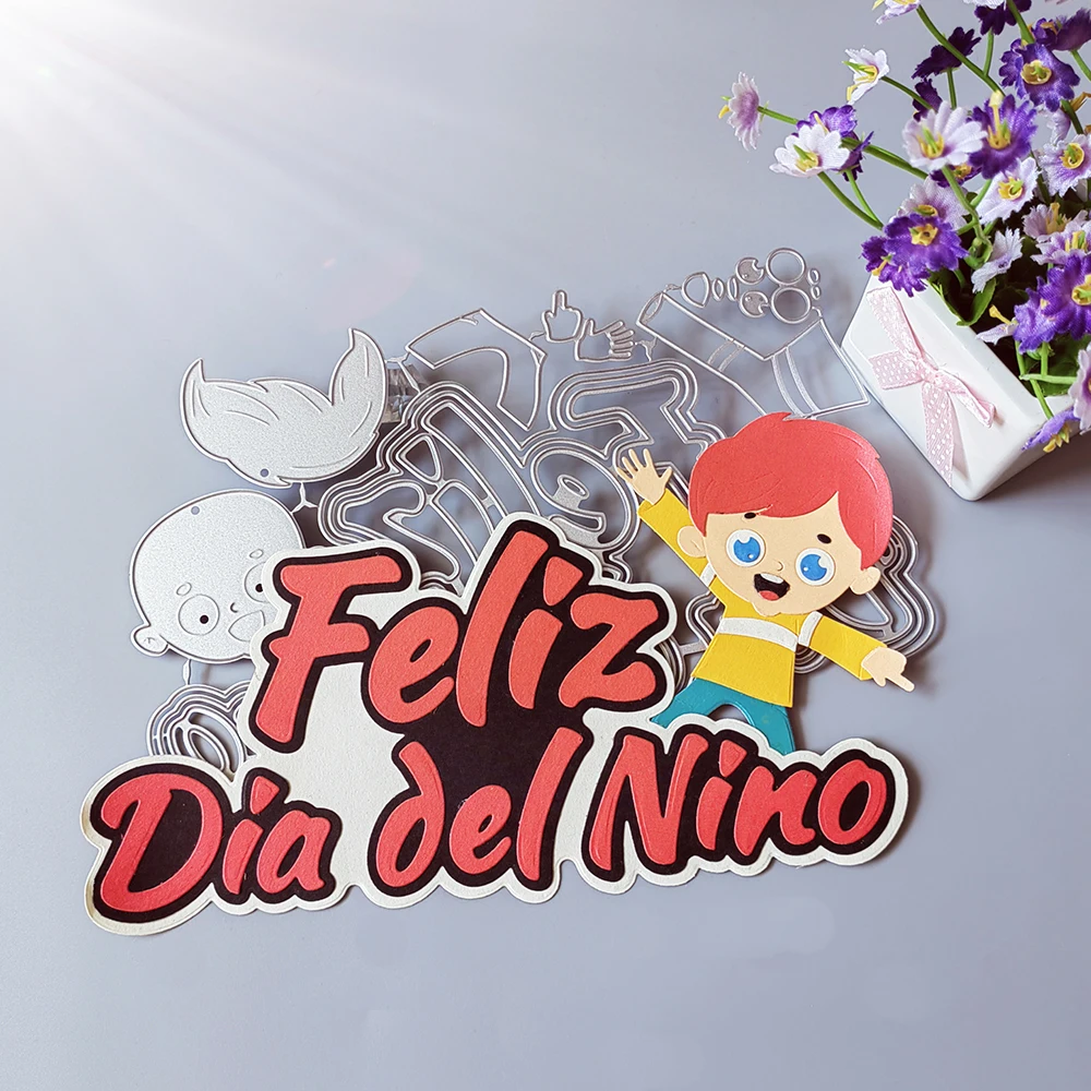 happy day for baby in portuguese die-cutting dies scrapbook decoration embossed photo album decoration card making DIY crafts
happy day for baby in portuguese die-cutting dies scrapbook decoration embossed photo album decoration card making DIY crafts