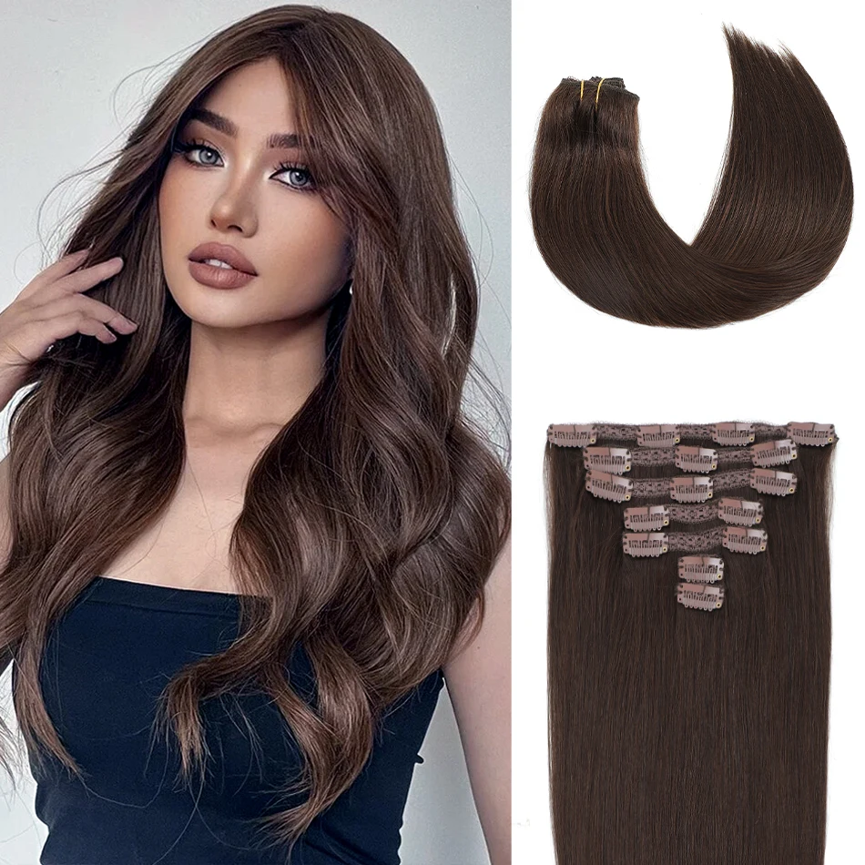 YELO 7 шт., заколки для наращивания волос, 100% настоящие волосы Remy, прямые бразильские заколки для женщин, 70 г-100 г, натуральный цвет
YELO 7 шт., заколки для наращивания волос, 100% настоящие волосы Remy, прямые бразильские заколки для женщин, 70 г-100 г, натуральный цвет