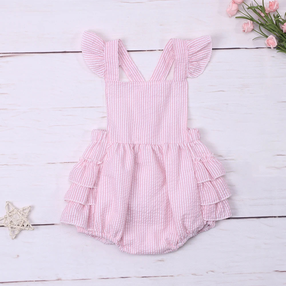 2023 Fashion New Summer Small Flying Sleeve Baby Girl Jumpsuit Pink Stripe Square Neck Bodysuit Pleated Skirt One-Piece Clothes
2023 Fashion New Summer Small Flying Sleeve Baby Girl Jumpsuit Pink Stripe Square Neck Bodysuit Pleated Skirt One-Piece Clothes