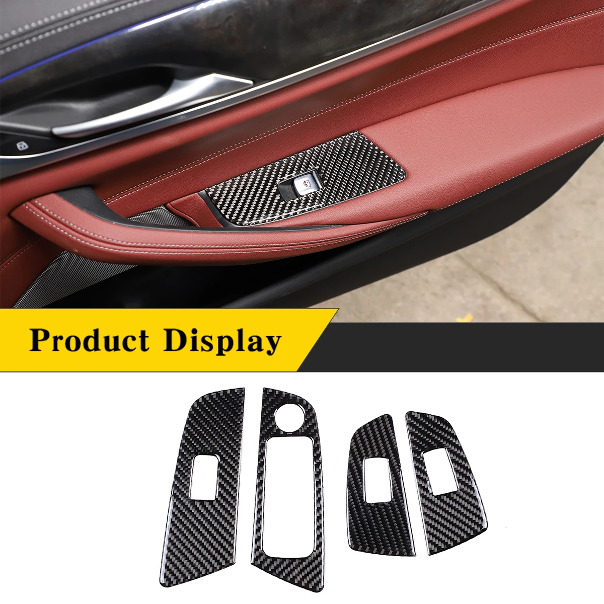 For BMW 5 Series G30 G38 2018-2022 Real Carbon Fiber (Soft) Car Glass Lift Panel Decorative Stickers Car Interior Accessories
For BMW 5 Series G30 G38 2018-2022 Real Carbon Fiber (Soft) Car Glass Lift Panel Decorative Stickers Car Interior Accessories