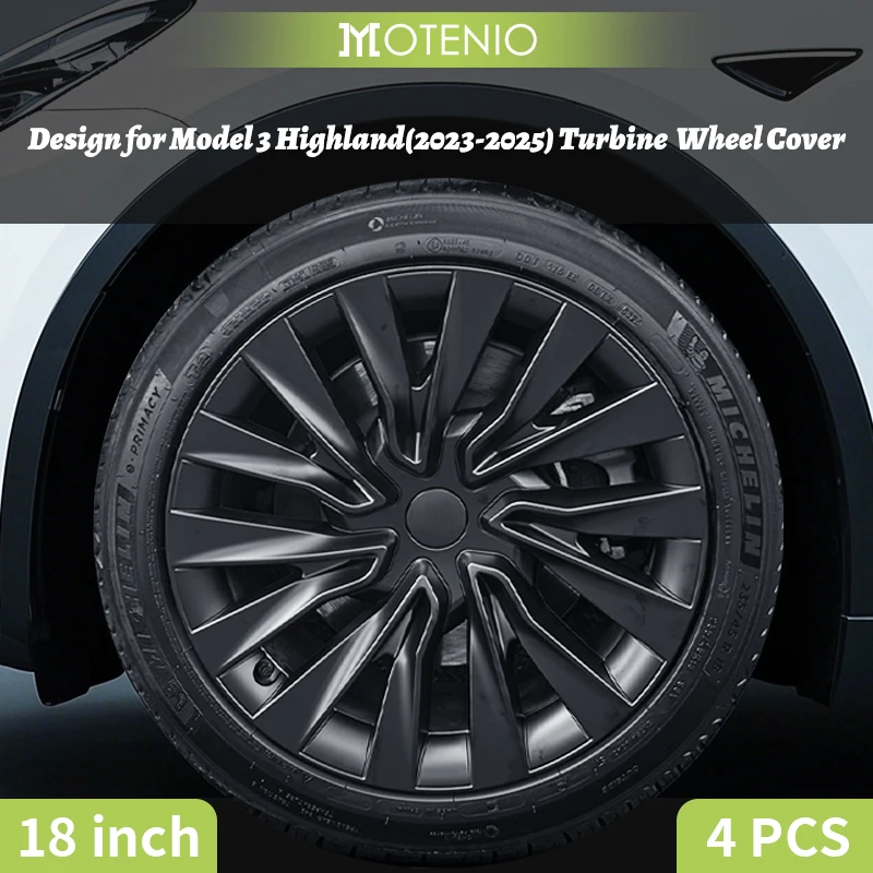 4PCS Wheel Cap 18 Inch Turbine Automobile Hubcap for Tesla Model 3 Highland 2023-2025 Hub Cap Performance Replacement for Tesla
4PCS Wheel Cap 18 Inch Turbine Automobile Hubcap for Tesla Model 3 Highland 2023-2025 Hub Cap Performance Replacement for Tesla