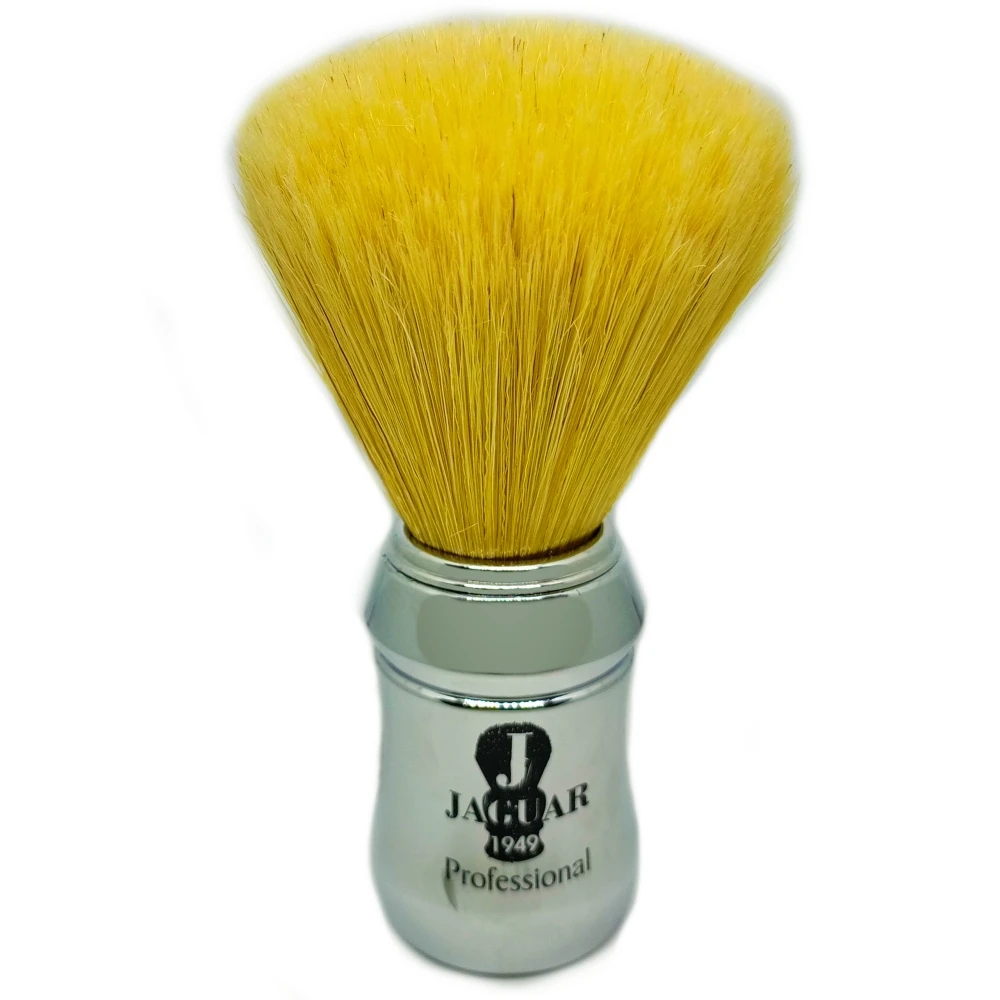 Jaguar 1949 Professional Mix Bristle Shaving Brush, 28 mm Knots, Chrome Plastic Handle, Professional Size, High Quality
Jaguar 1949 Professional Mix Bristle Shaving Brush, 28 mm Knots, Chrome Plastic Handle, Professional Size, High Quality