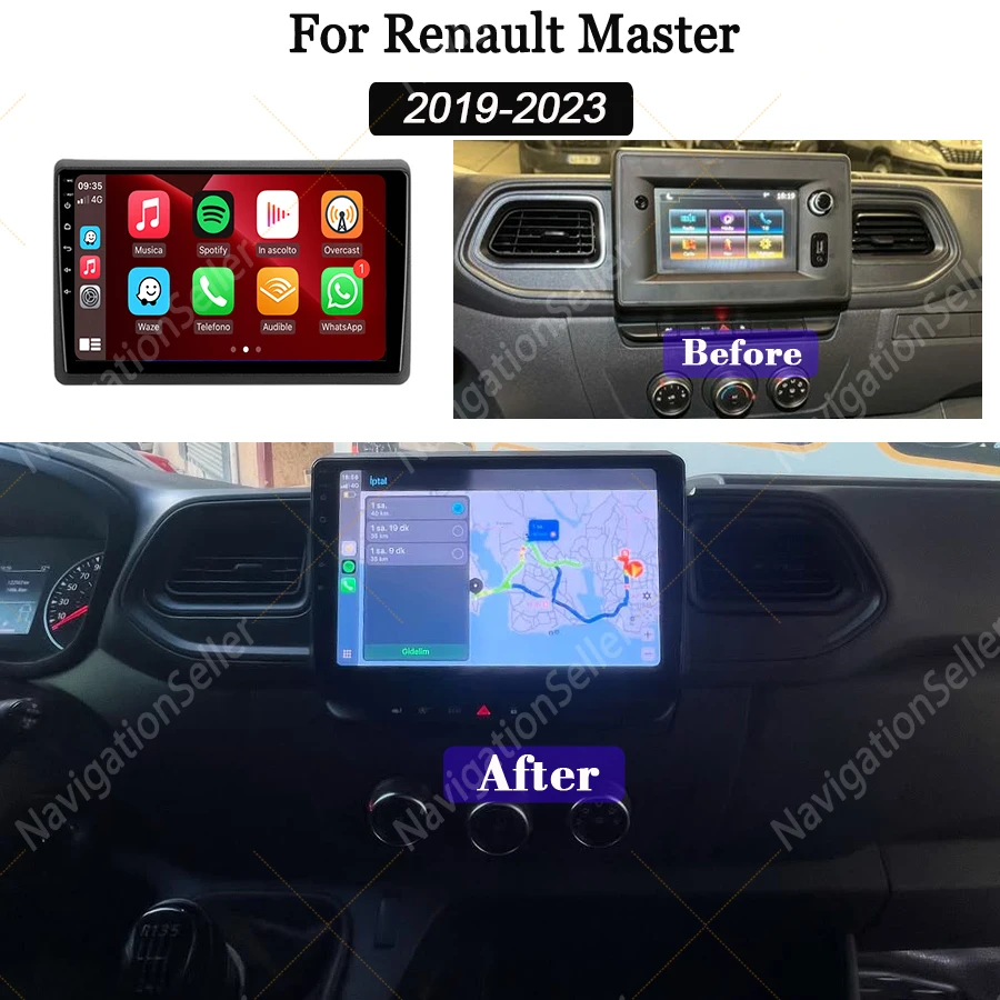 Autoradio Carplay For Renault Master 3 2019 2020 2021 2022 2023 Android Screen Gps Radio Stereo Head Unit Multimedia Player DAB
Autoradio Carplay For Renault Master 3 2019 2020 2021 2022 2023 Android Screen Gps Radio Stereo Head Unit Multimedia Player DAB