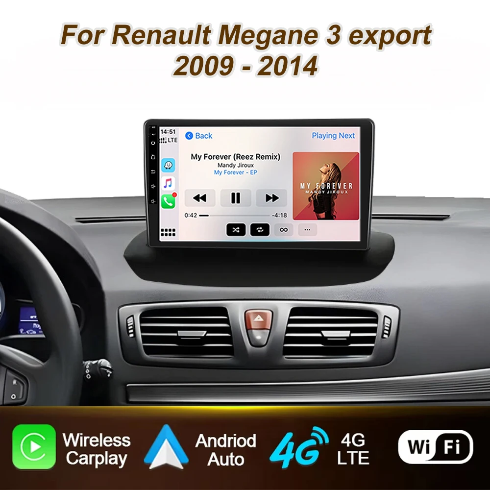 Car Radio For Renault Megane 3 export 2009 - 2014 Carplay Android 16 Stereo Multimedia Player 4G Wifi Screen 8 Core No 2din DVD
Car Radio For Renault Megane 3 export 2009 - 2014 Carplay Android 16 Stereo Multimedia Player 4G Wifi Screen 8 Core No 2din DVD